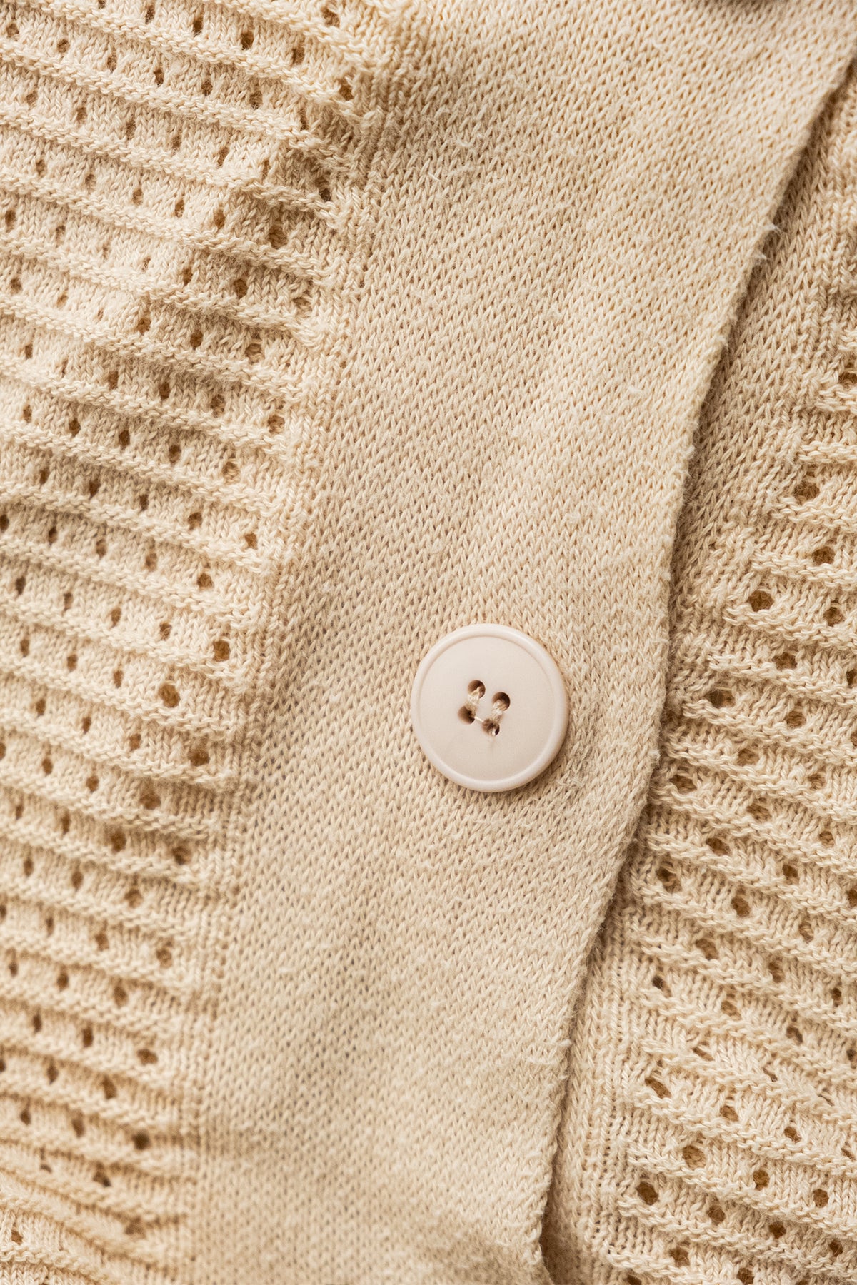 Button Down Knitted Shirt Cream Camisas Polonio UY