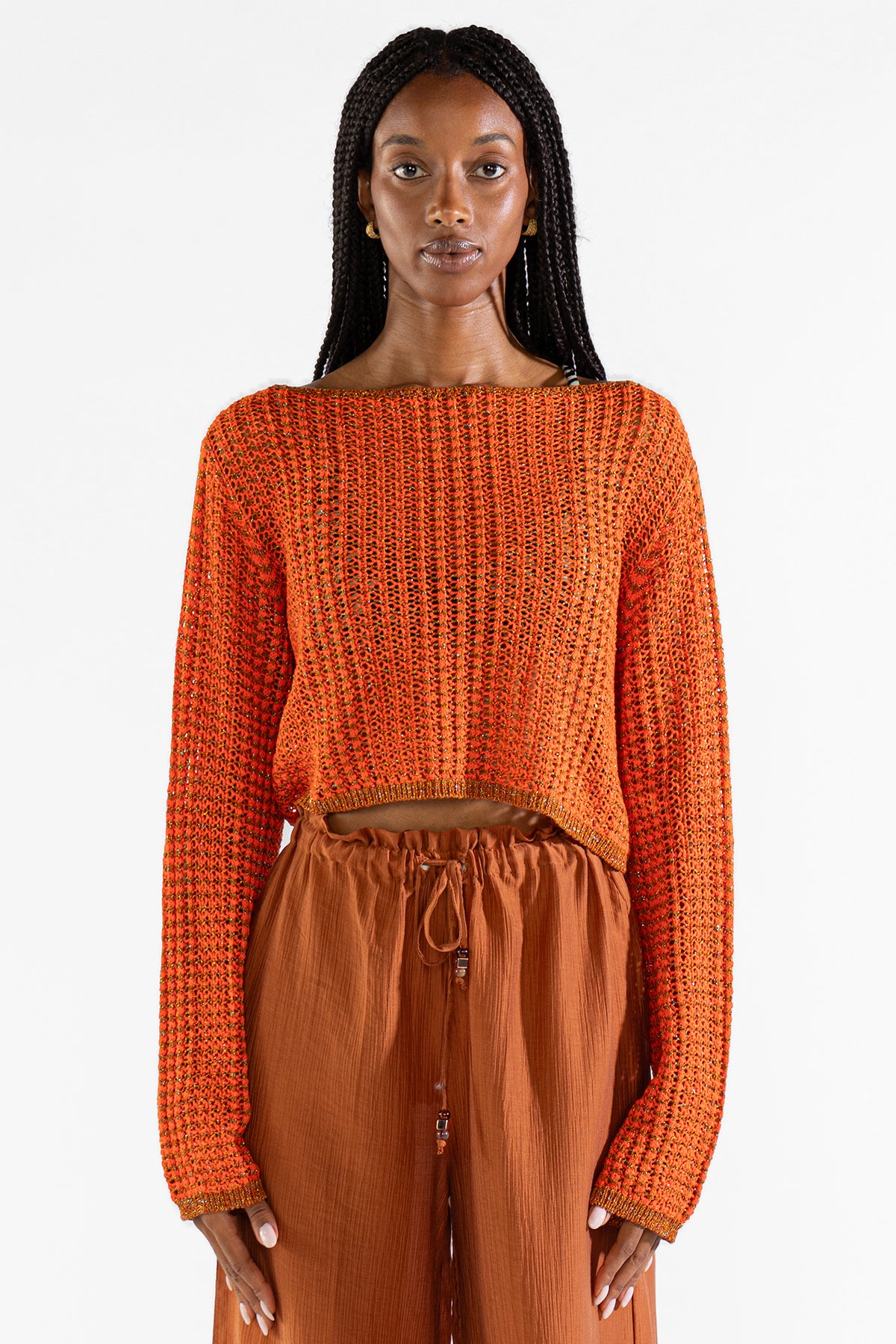 Crop Sweater Sol Tops y Camisas Polonio UY