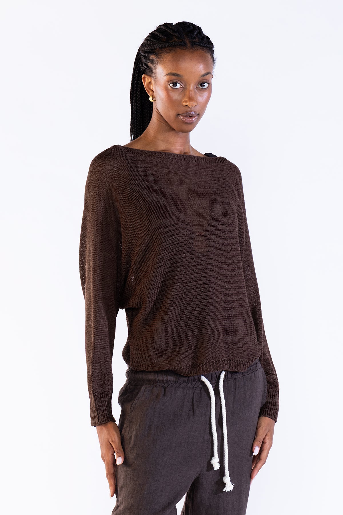 Lu Tiger Sweater Coffee Sweaters Polonio UY