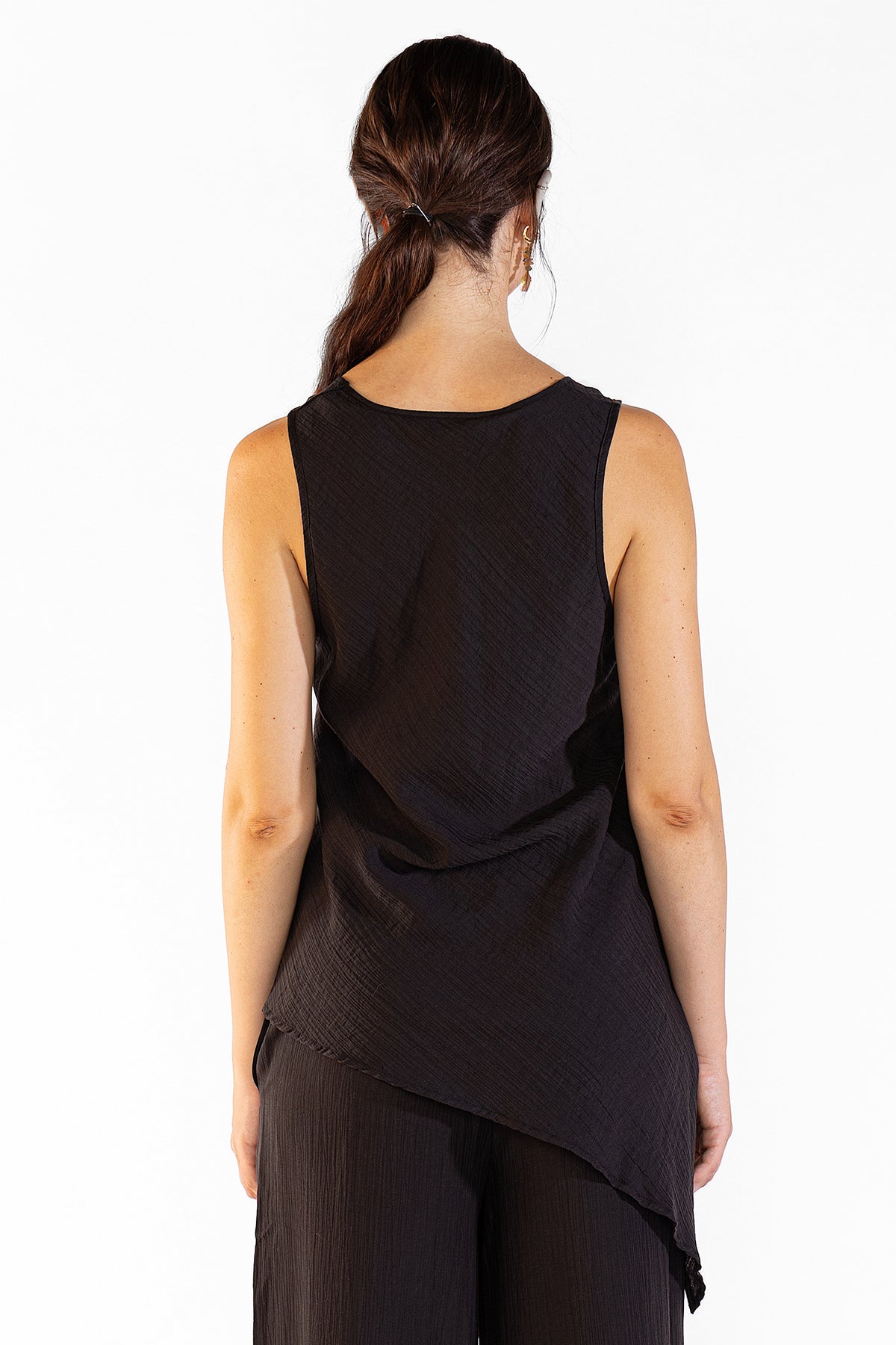 Top Mila Black Tops y Camisas Polonio UY