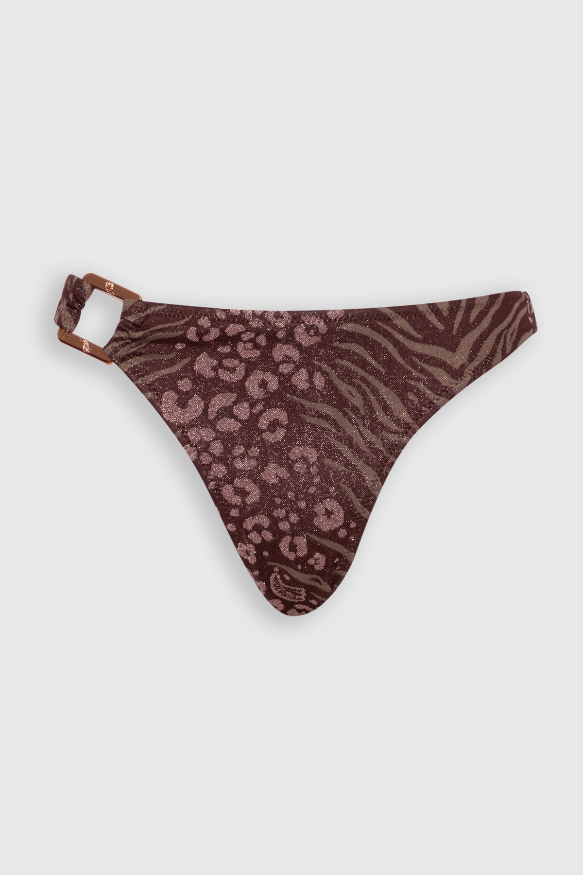 Bottom Bikini Ring Feline Chocolate - Polonio Uruguay