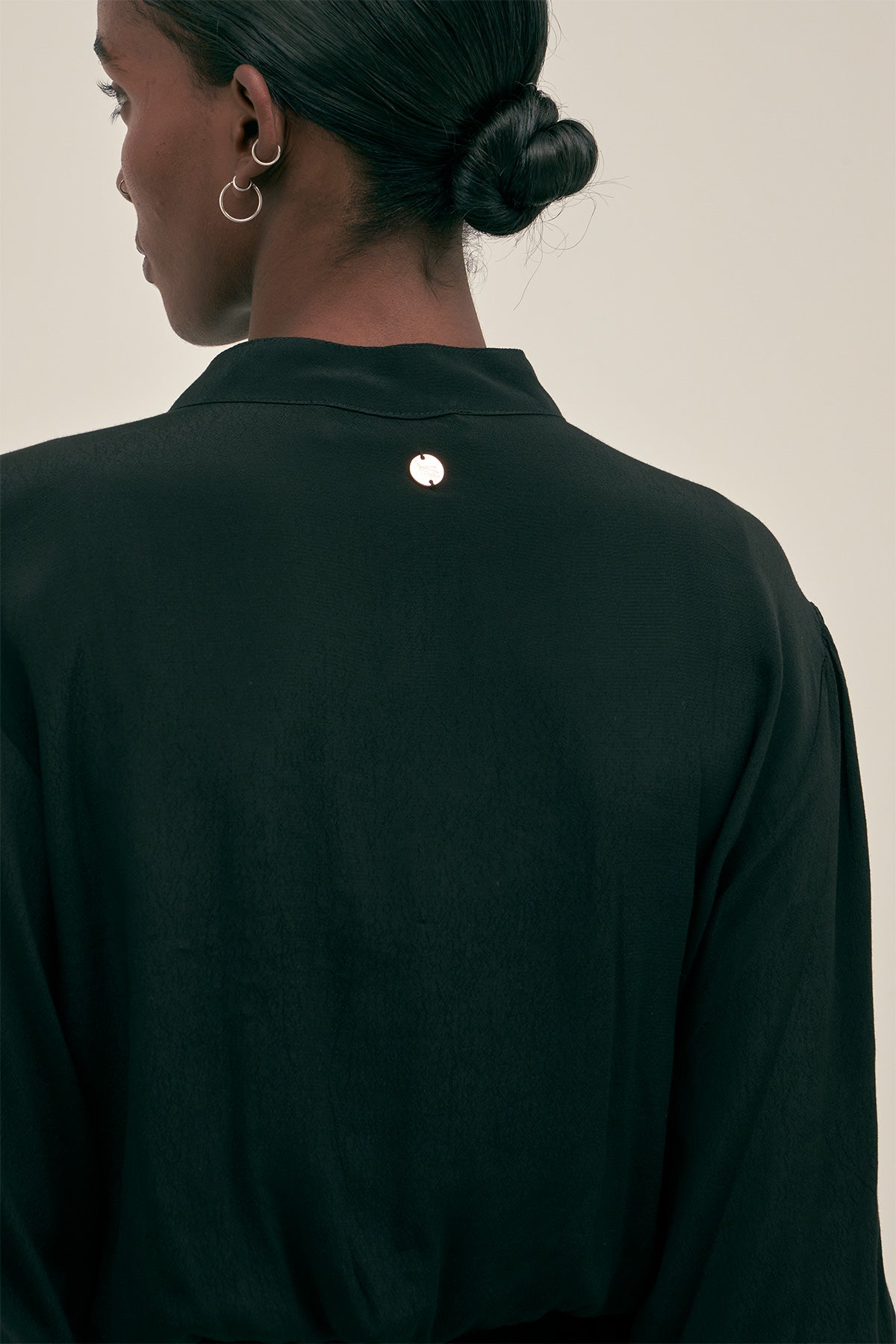 Camisa Abby Negro - Polonio Uruguay