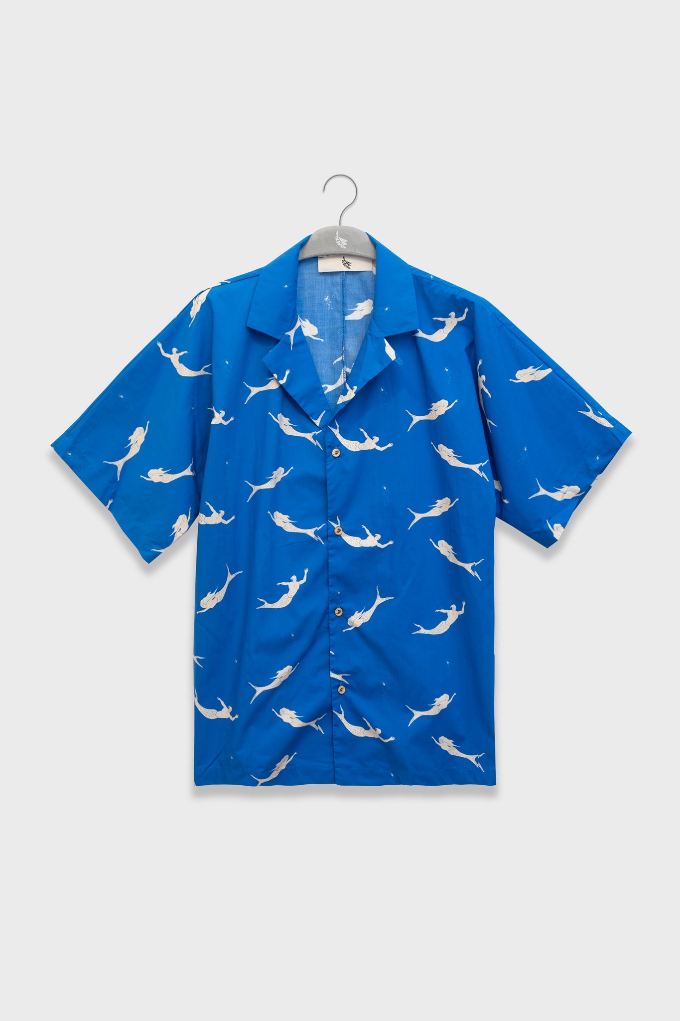 Camisa Convertible Camp - Collar Mermaid Blue - Polonio Uruguay