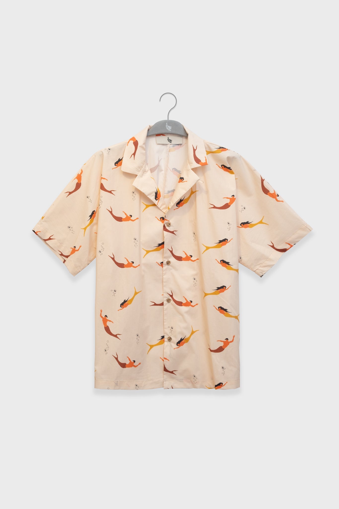 Camisa Convertible Camp - Collar Mermaid Cream - Polonio Uruguay