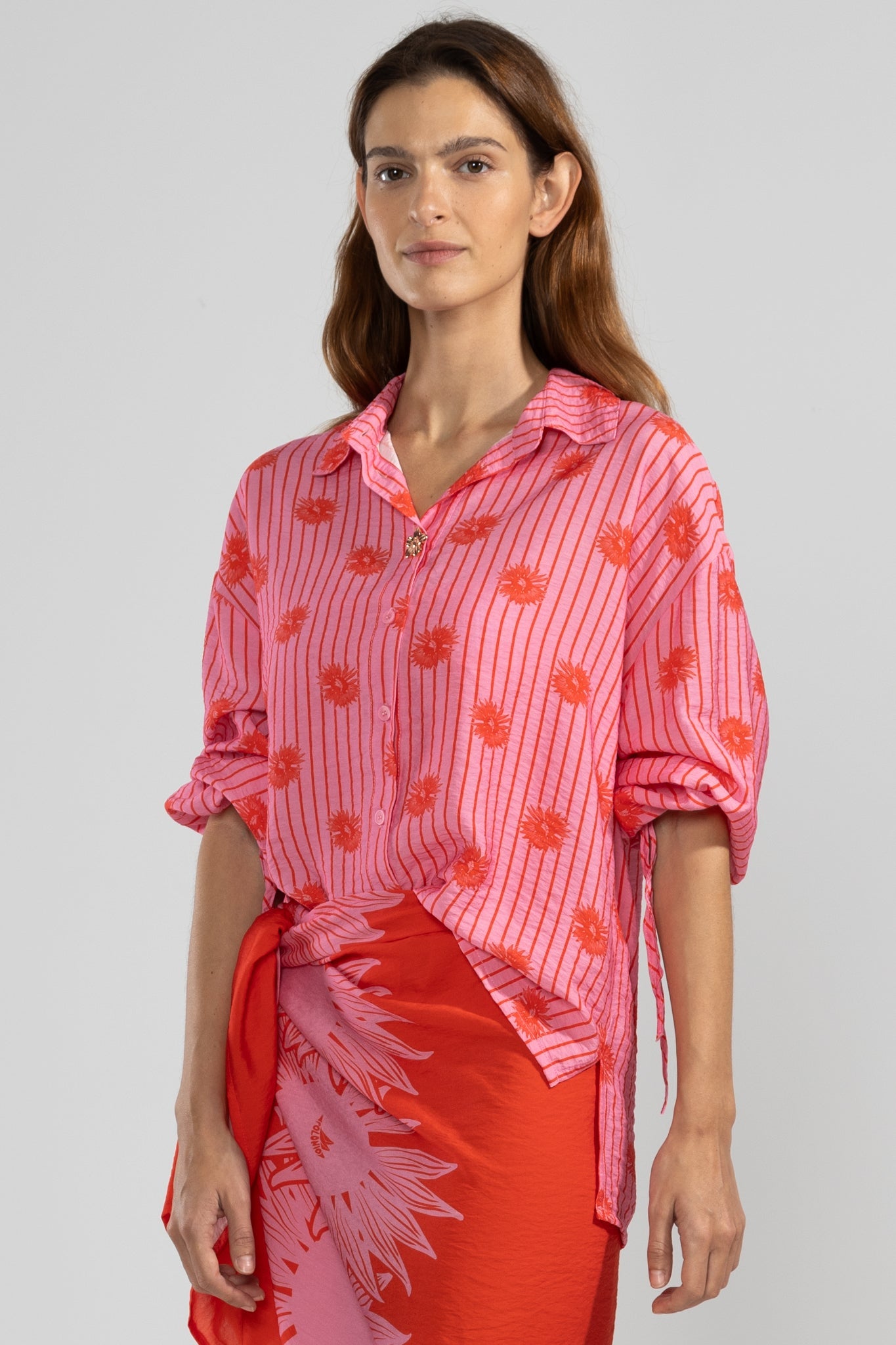 Camisa Flo Bloomline Pink - Polonio Uruguay