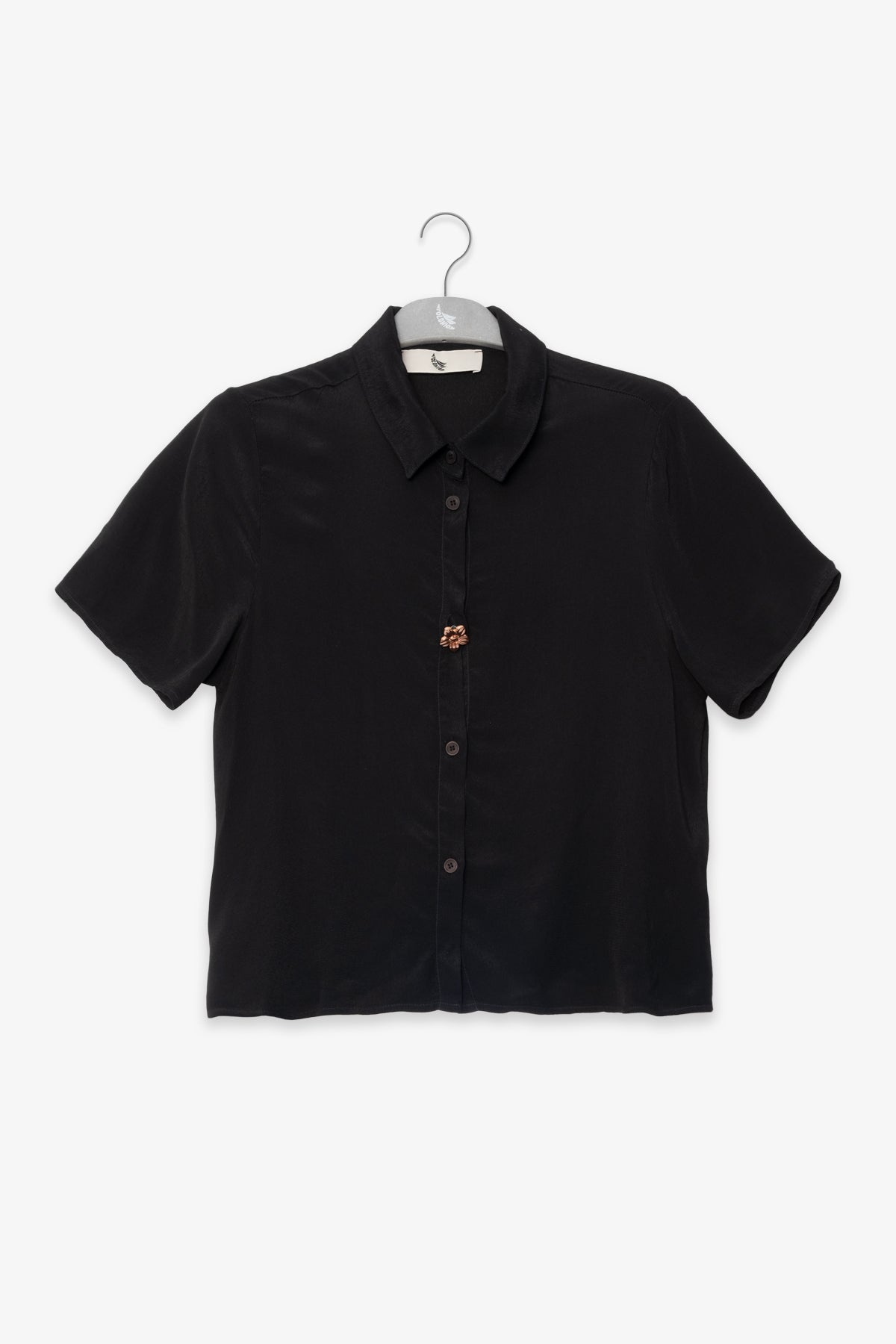 Camisa Manga Corta Negro - Polonio Uruguay