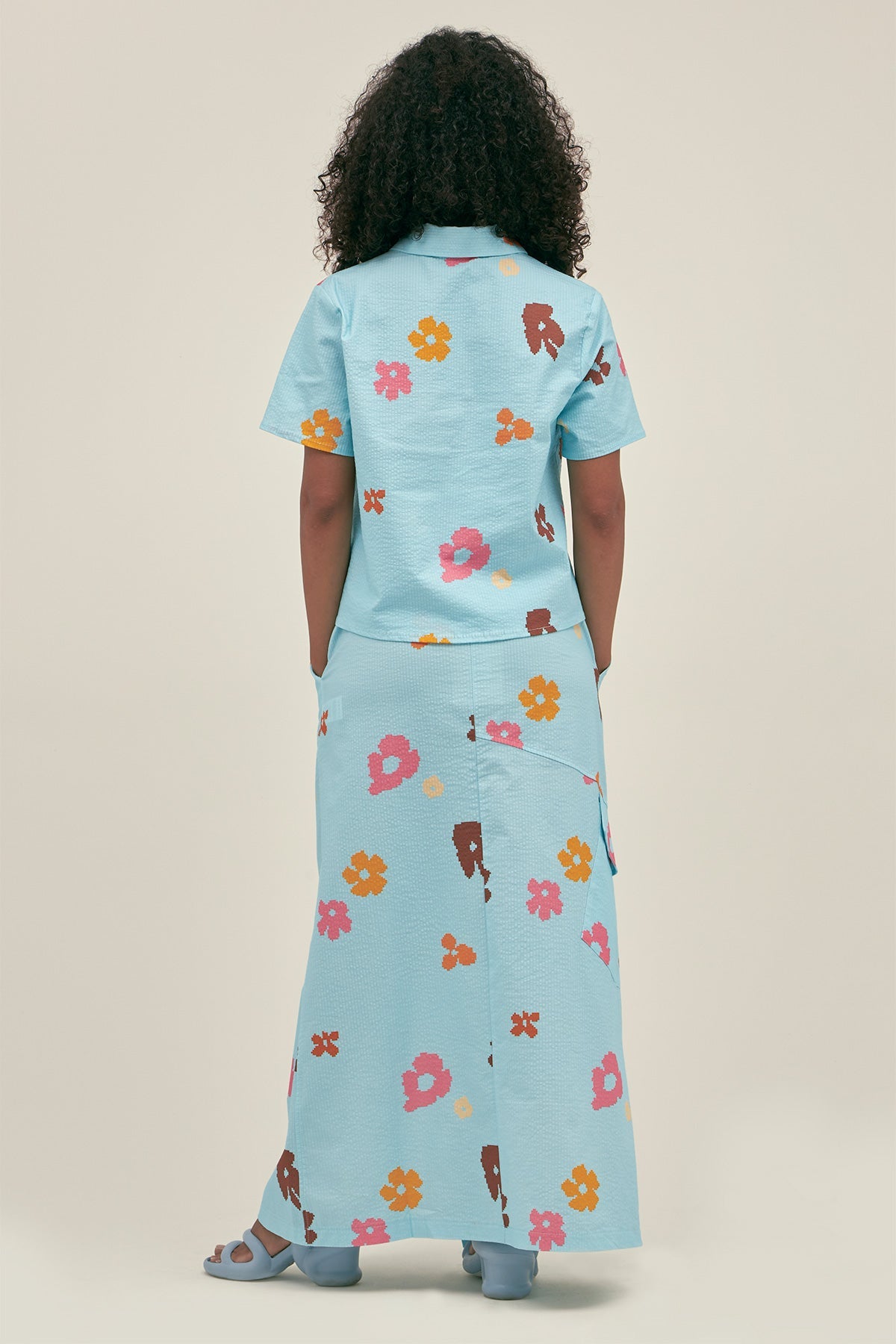 Camisa Manga Corta Poppy Sky - Polonio Uruguay