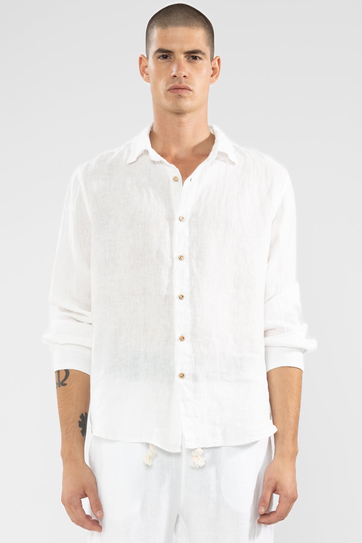 Camisa Manga Larga 100% Lino Casapueblo - Polonio Uruguay