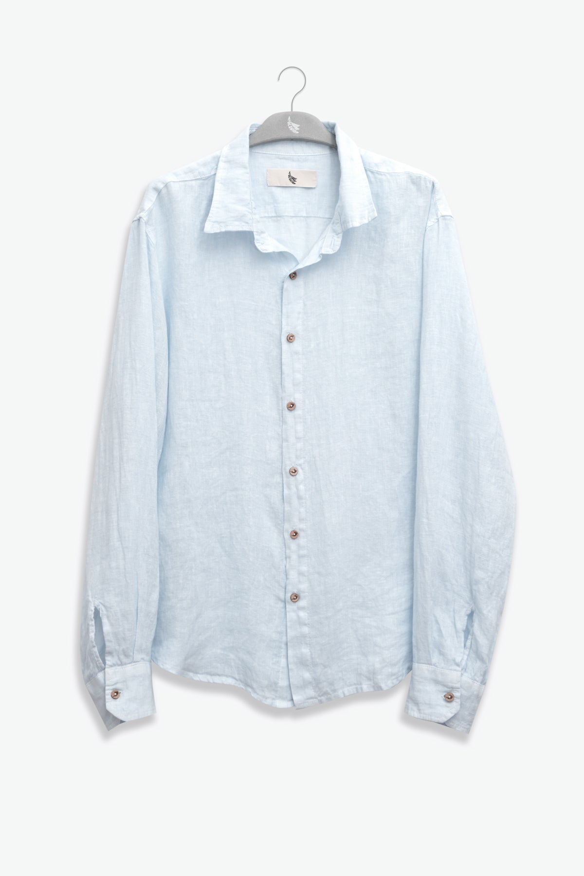 Camisa Manga Larga 100% Lino Cielo - Polonio Uruguay