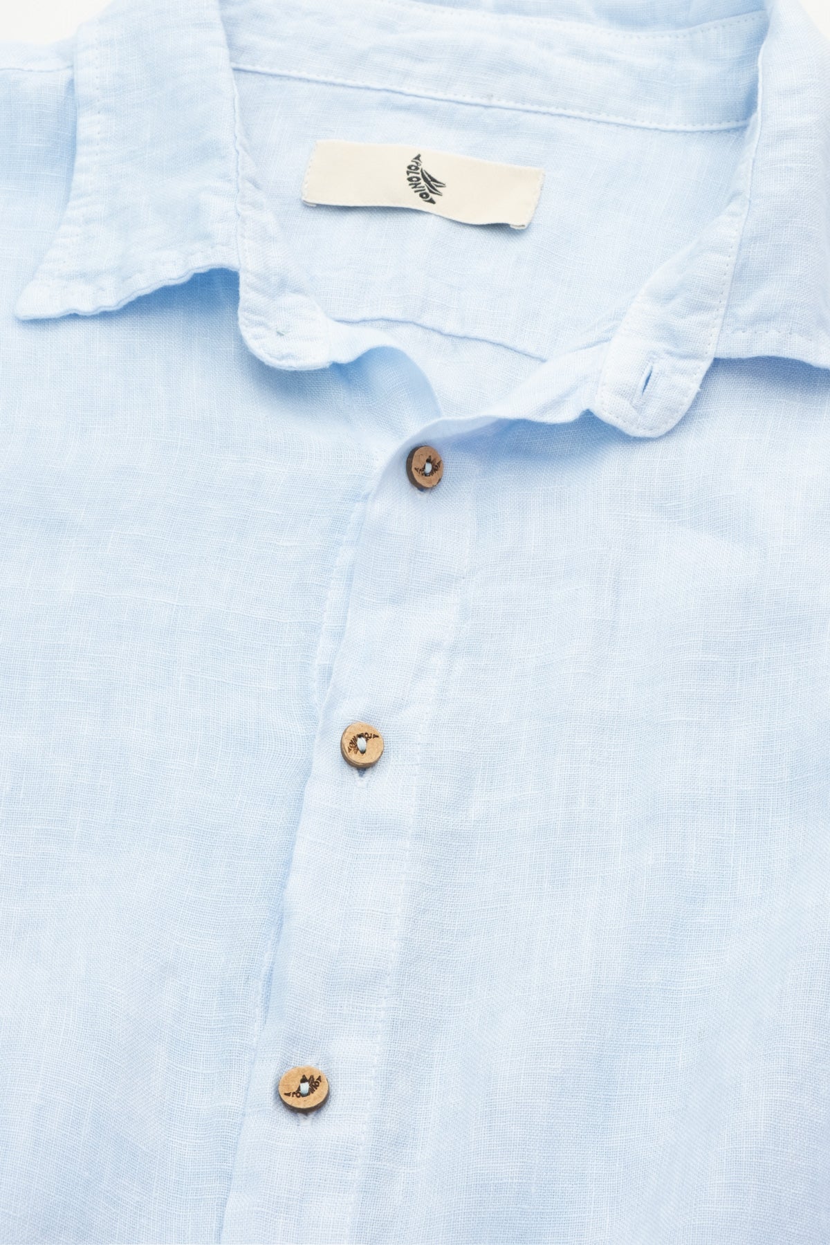 Camisa Manga Larga 100% Lino Cielo - Polonio Uruguay