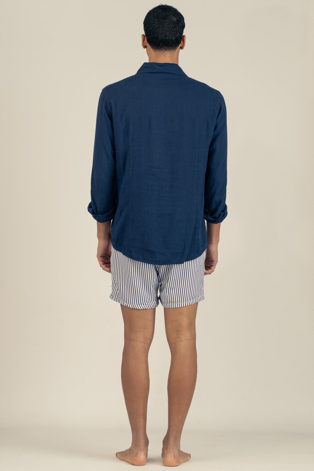 Camisa Manga Larga de Lino Oceano - Polonio Uruguay