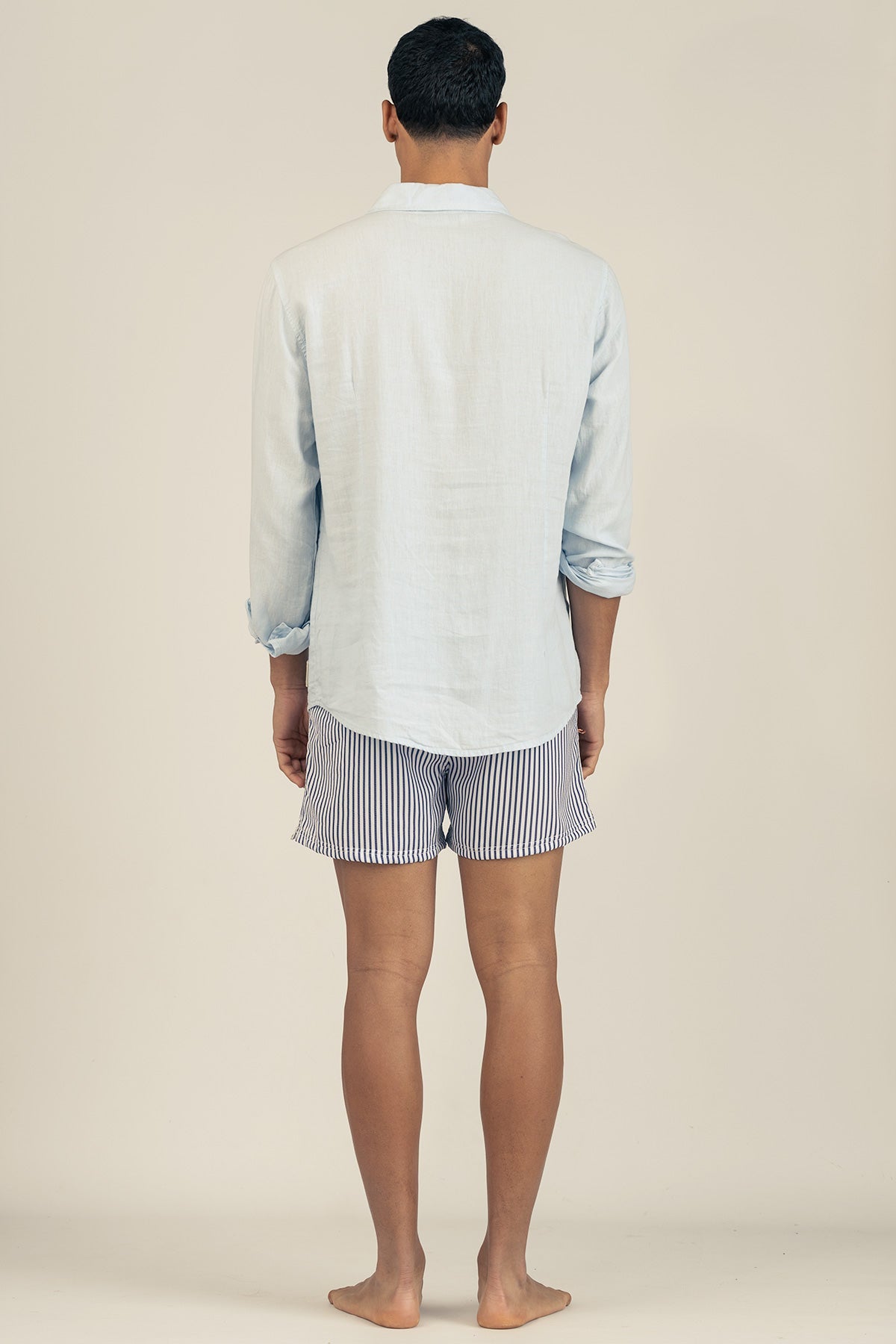 Camisa Manga Larga de Lino Sky - Polonio Uruguay