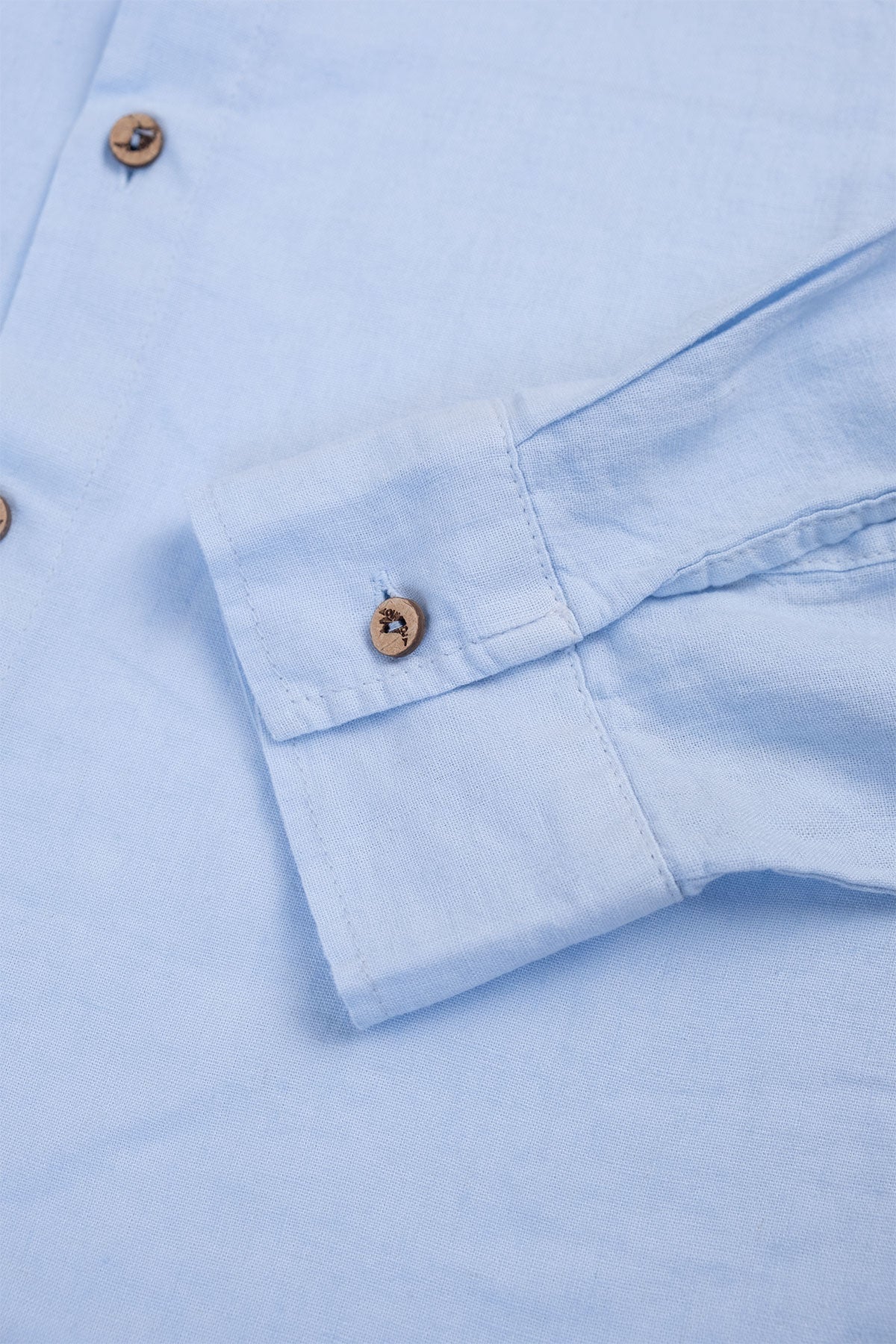 Camisa Manga Larga de Lino Sky - Polonio Uruguay