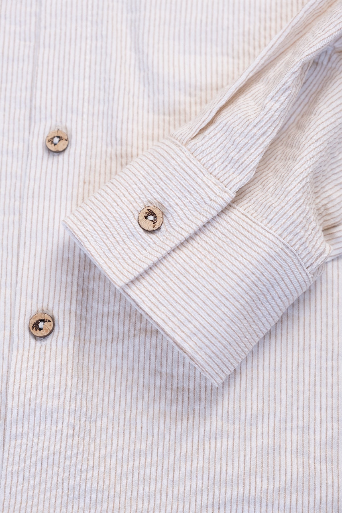 Camisa Manga Larga Fede Beige - Polonio Uruguay