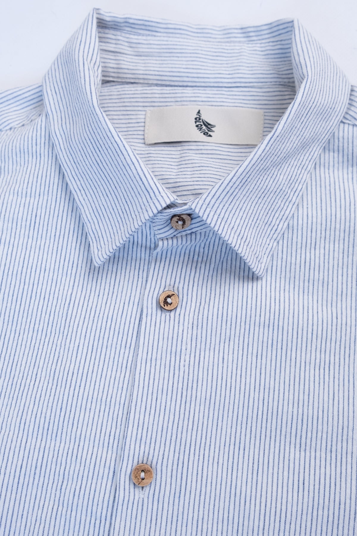 Camisa Manga Larga Fede Blue - Polonio Uruguay