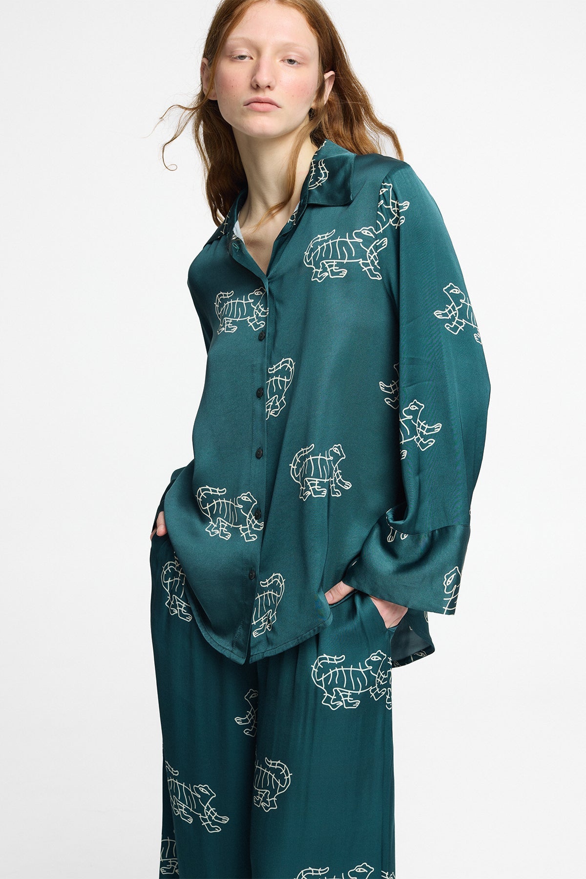 Camisa Marti Tigress Petrol - Polonio Uruguay