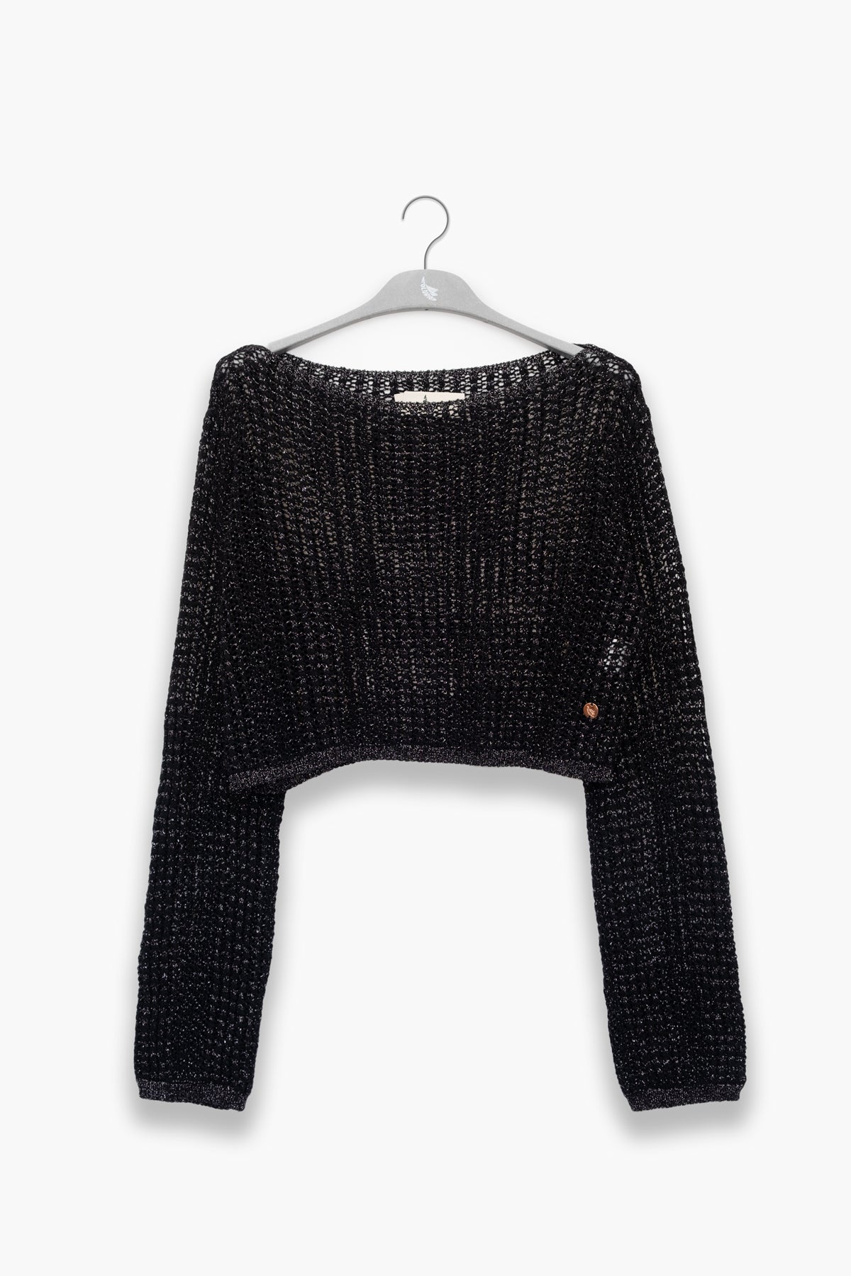 Crop Sweater Black - Polonio Uruguay