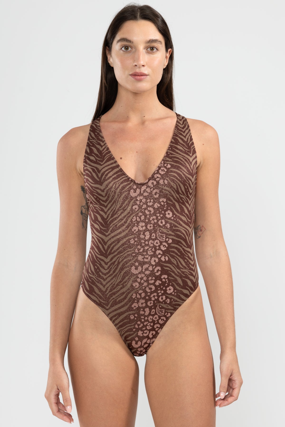 Enteriza Lu Feline Chocolate - Polonio Uruguay