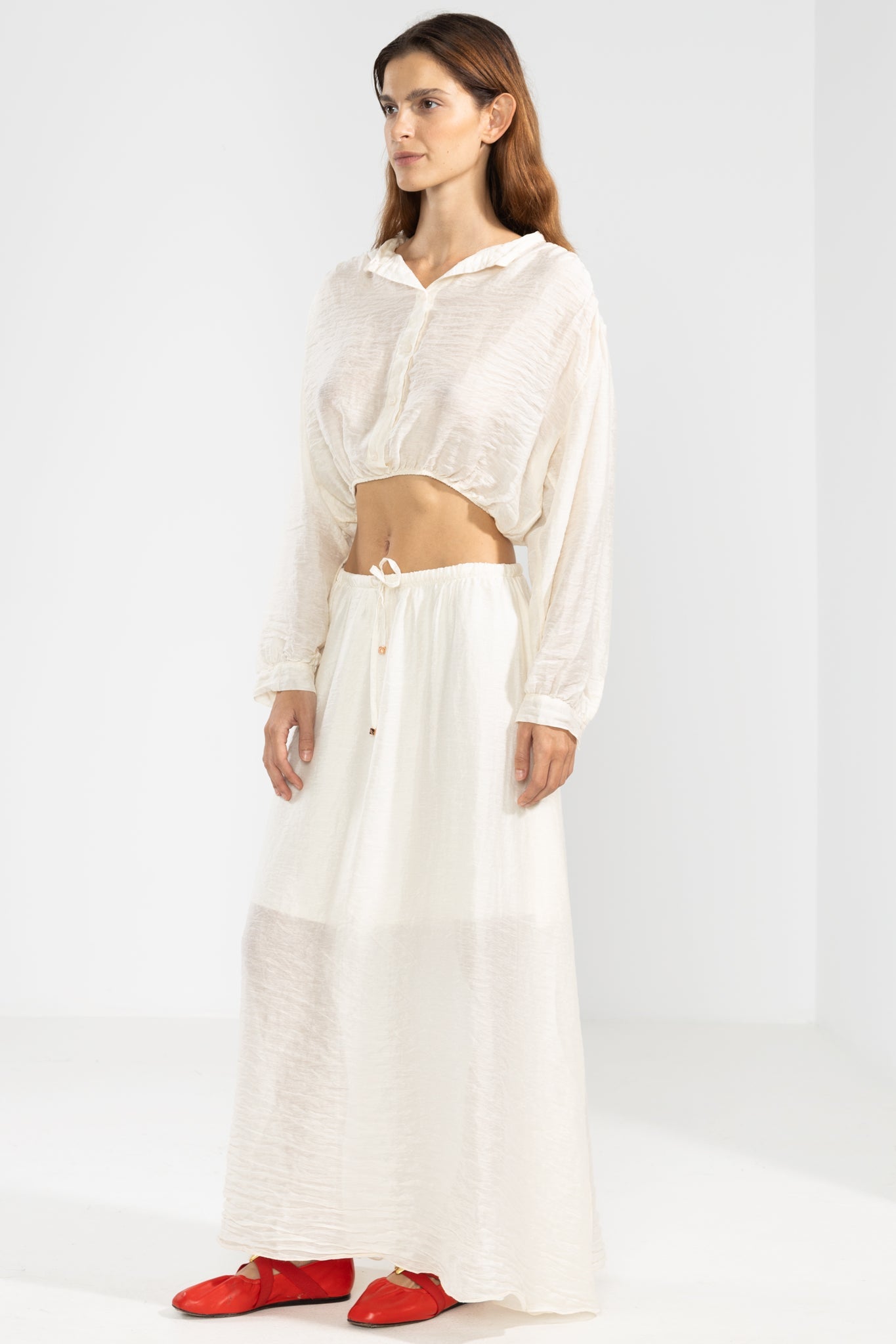 Falda Abby Crema - Polonio Uruguay