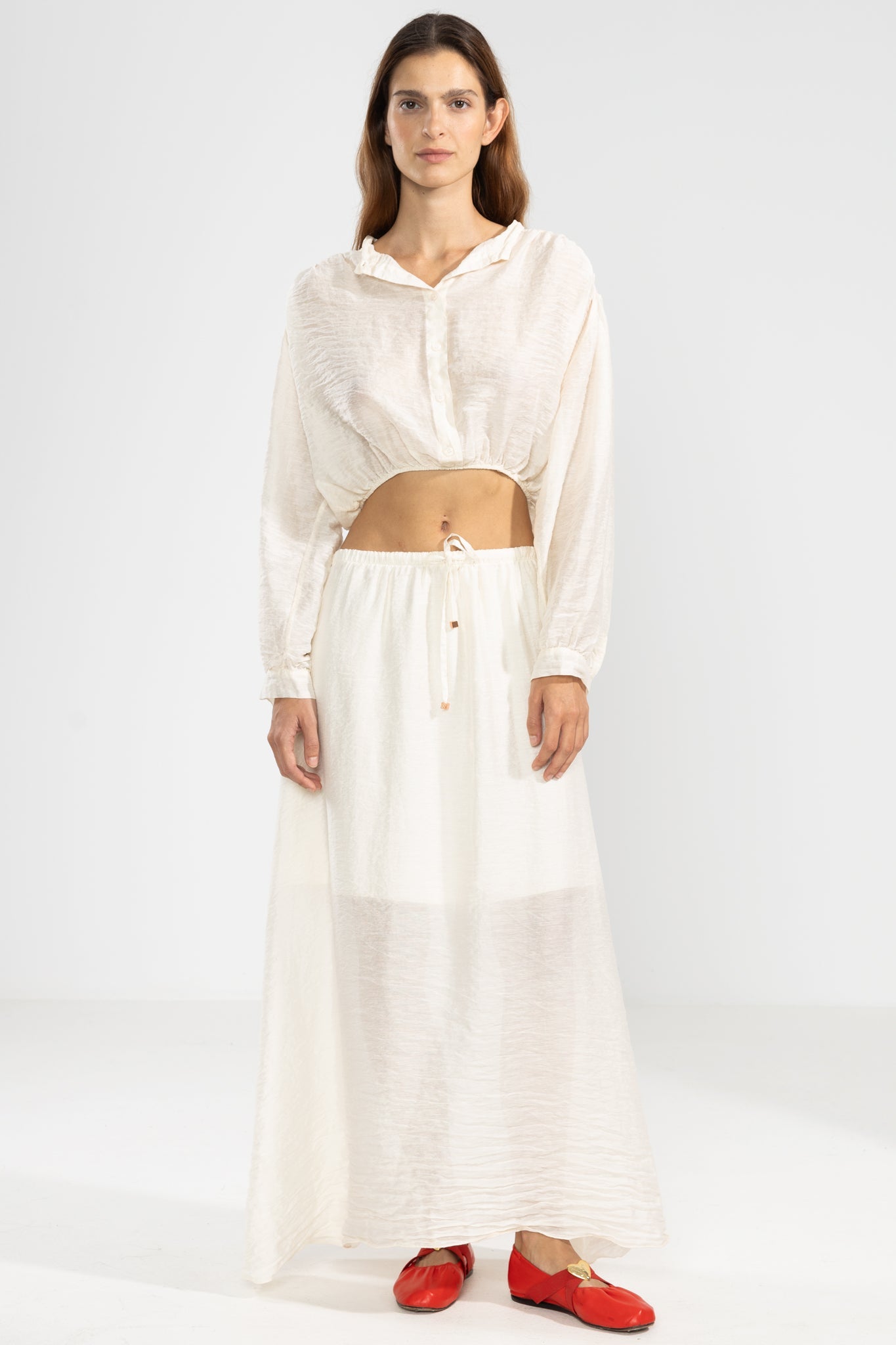 Falda Abby Crema - Polonio Uruguay