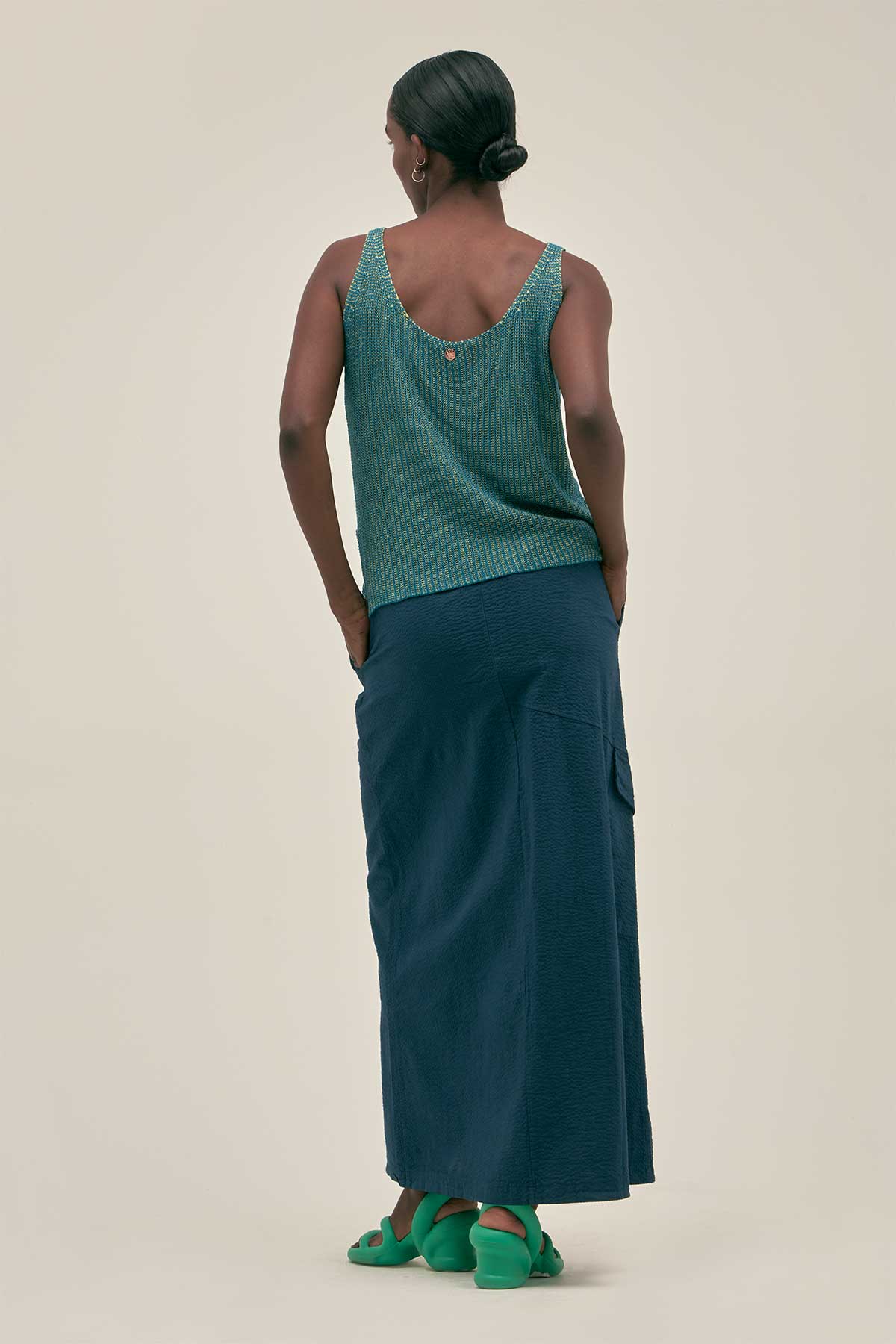 Falda Amelie Azul Marino - Polonio Uruguay