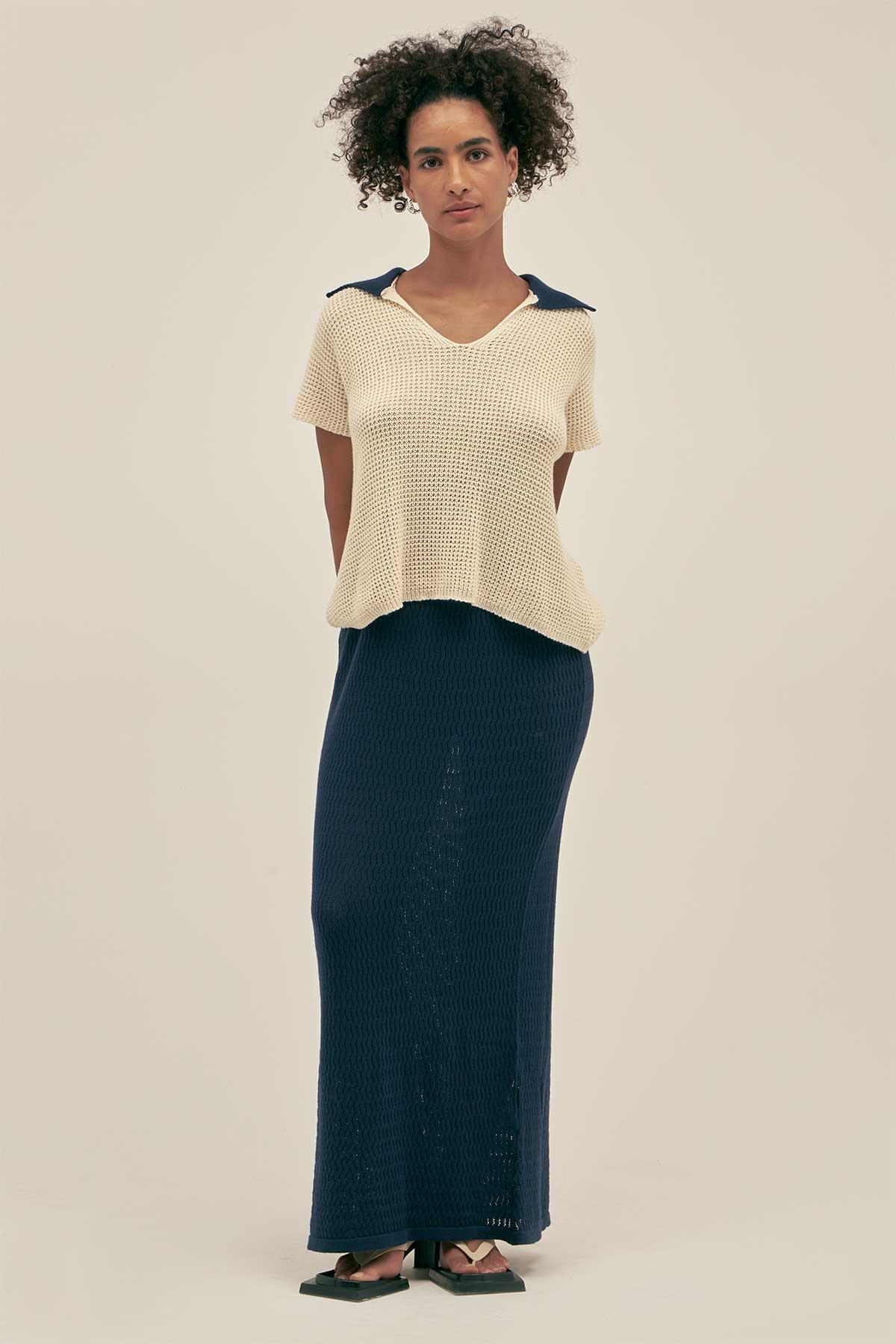 Falda Tejida Ibiza Noche - Polonio Uruguay