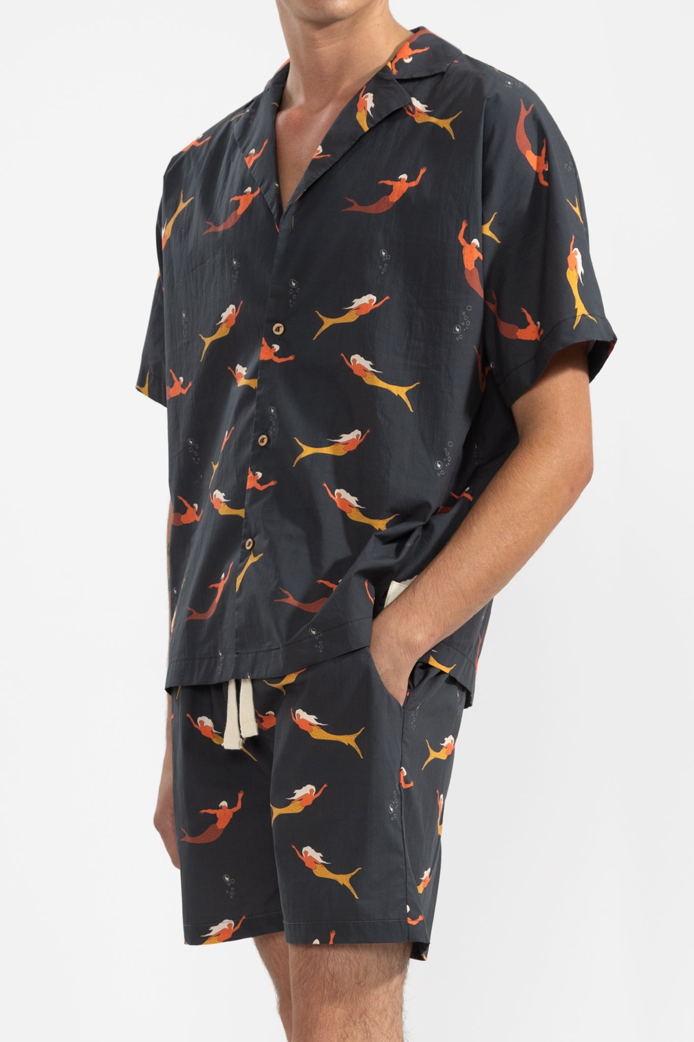 Fede Shorts Mermaid Black - Polonio Uruguay