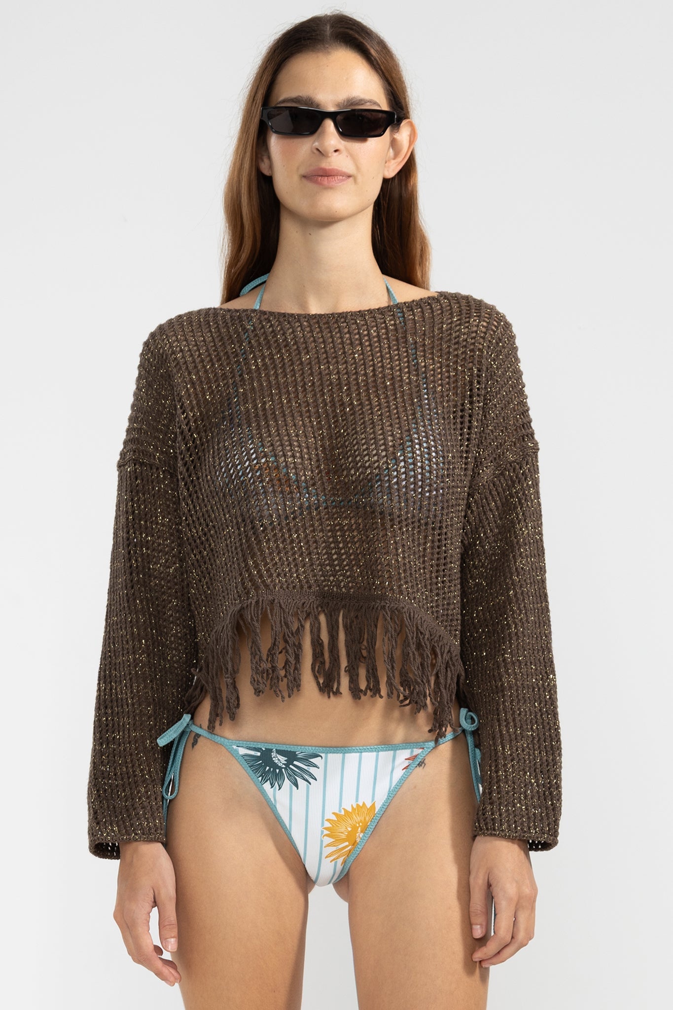 Fringes Sweater Choco - Polonio Uruguay