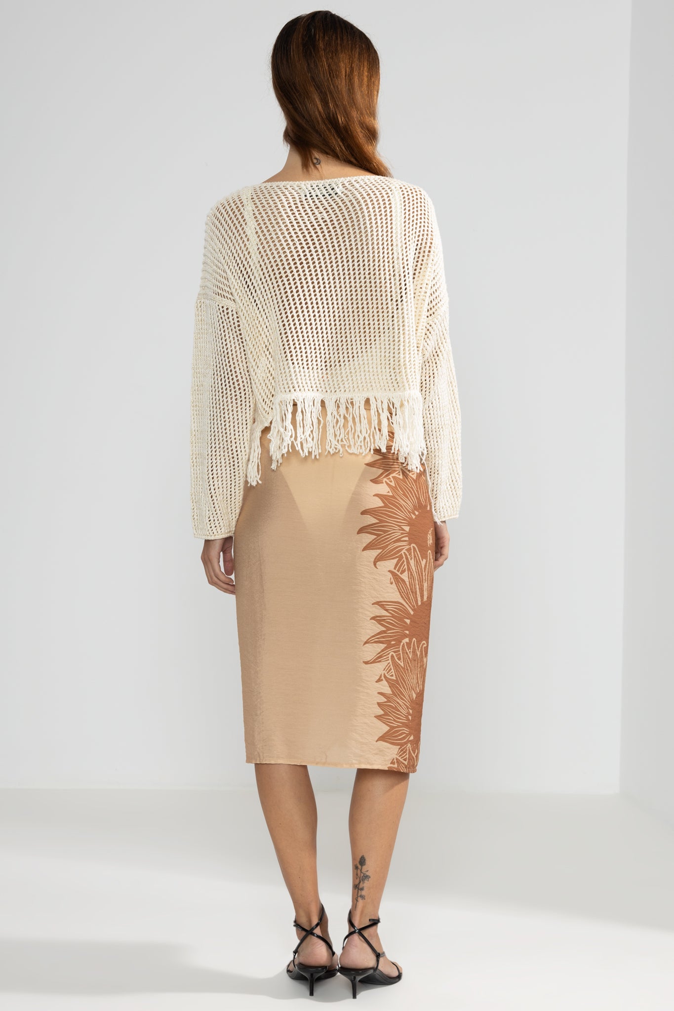 Fringes Sweater Cream - Polonio Uruguay