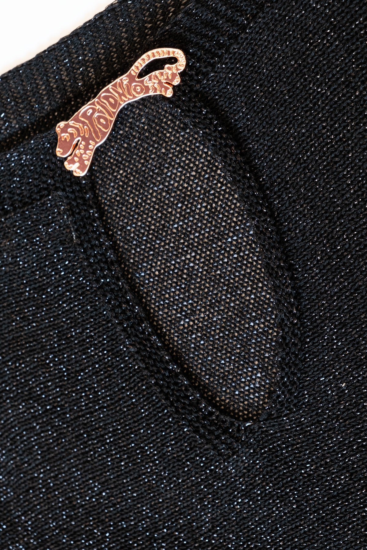 Lu Tiger Lurex Sweater Negro - Polonio Uruguay