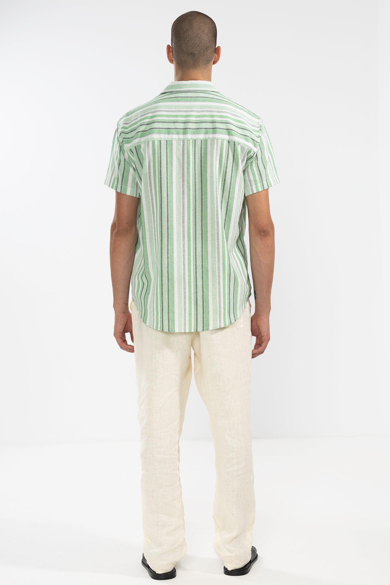 Pantalón De Lino Premium Crema - Polonio Uruguay