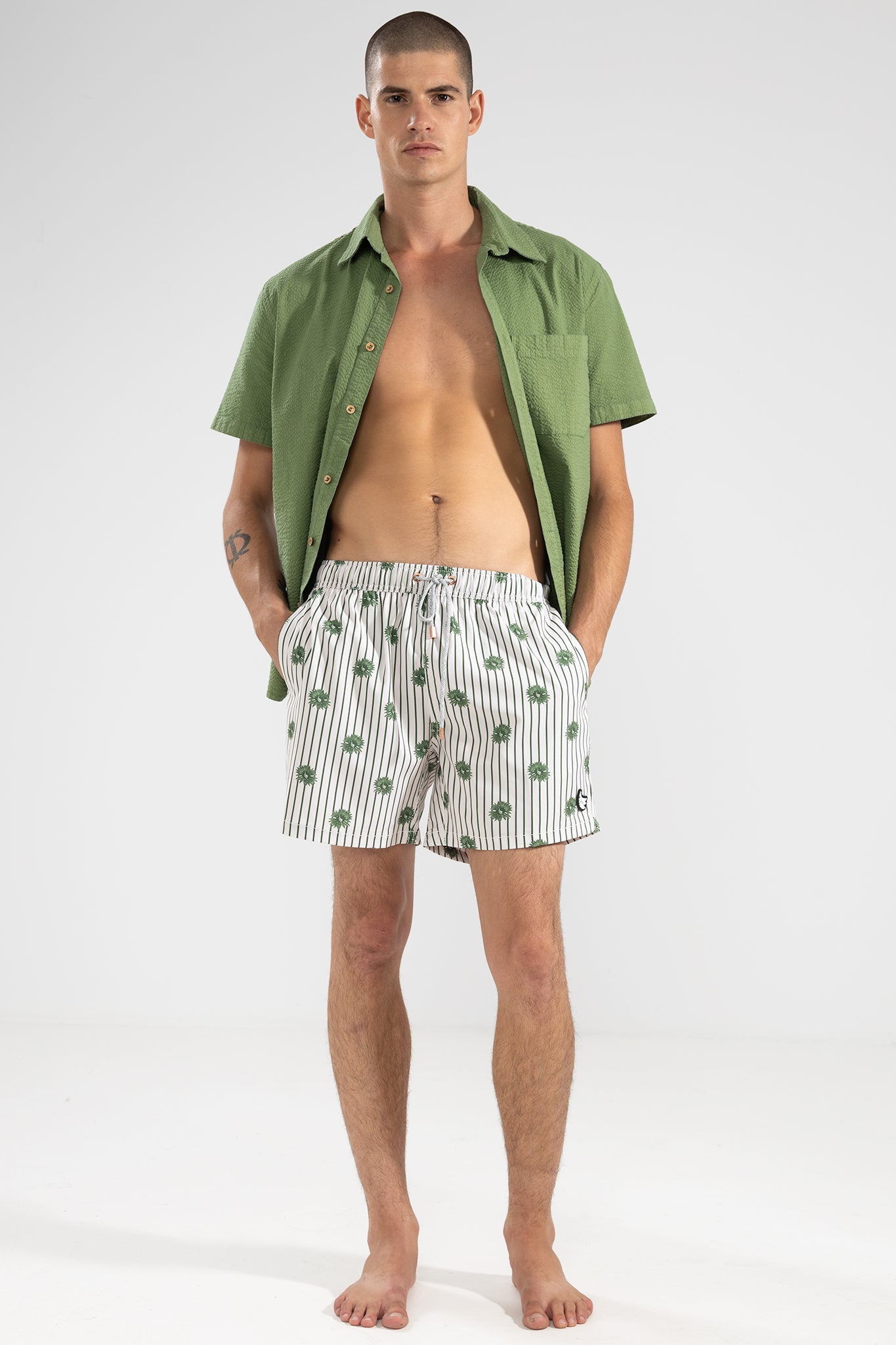 Short de Baño Bloomline Classic Olive - Polonio Uruguay