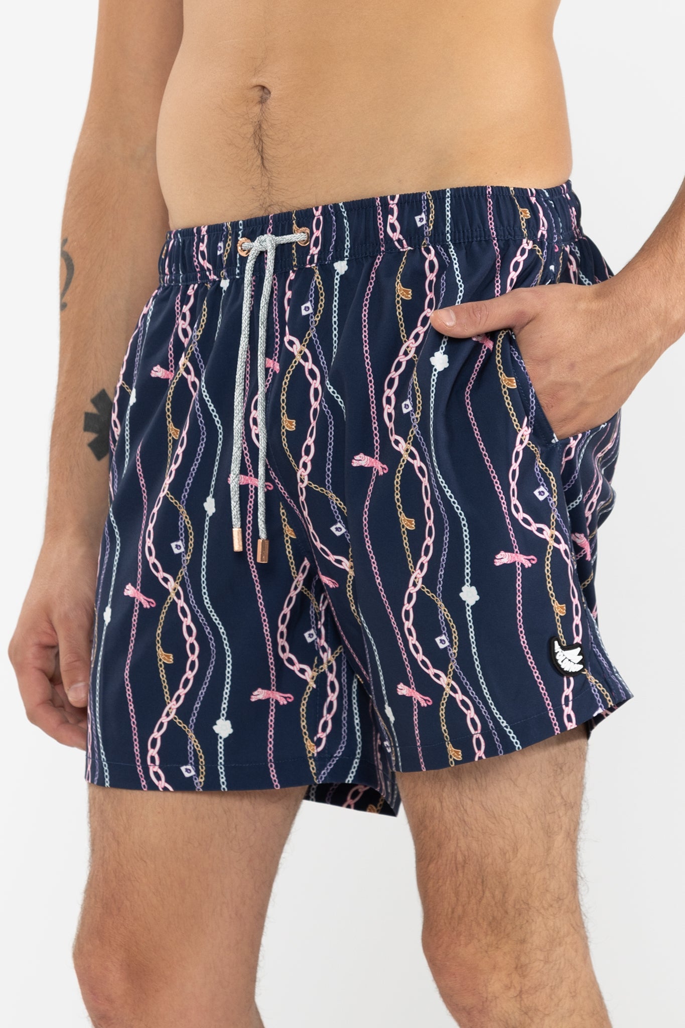Short de Baño Chain Gang Classic Navy - Polonio Uruguay