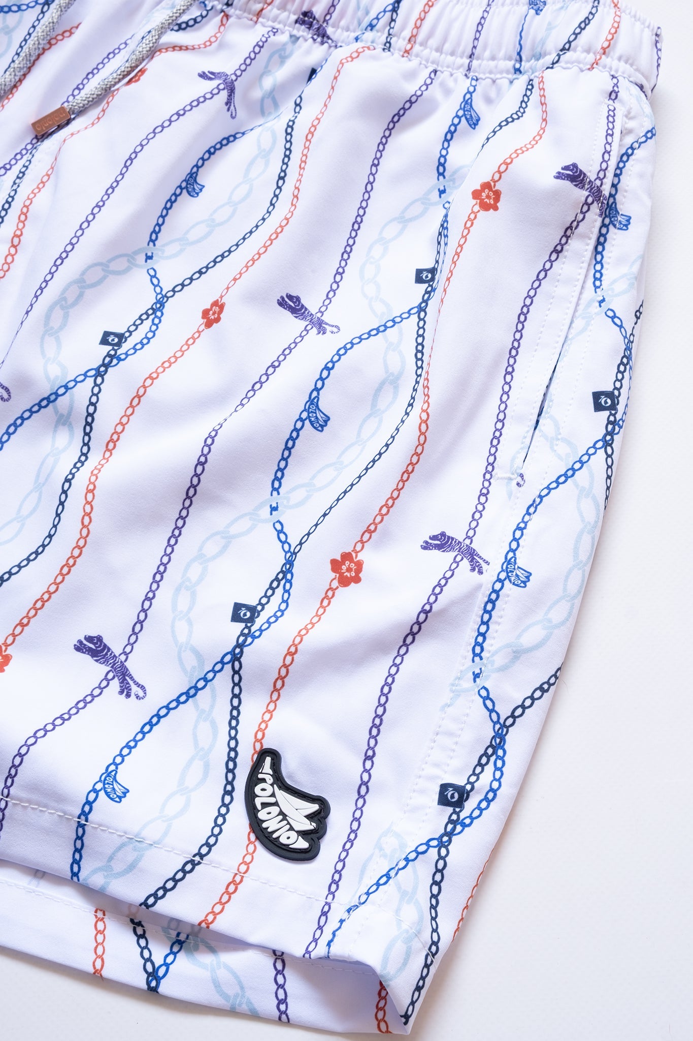 Short de Baño Chain Gang Classic White - Polonio Uruguay