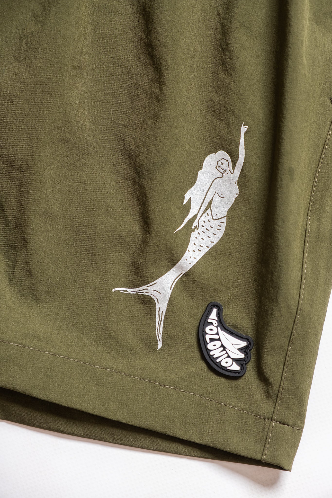 Short de Baño Mermaid Runner Olive - Polonio Uruguay