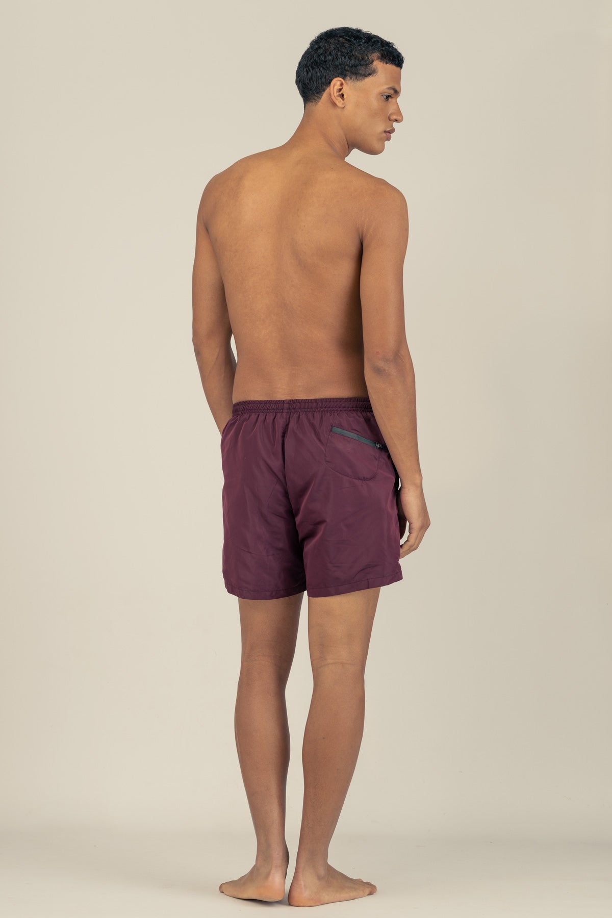 Short de Baño Runner Cabo Burgundy - Polonio Uruguay