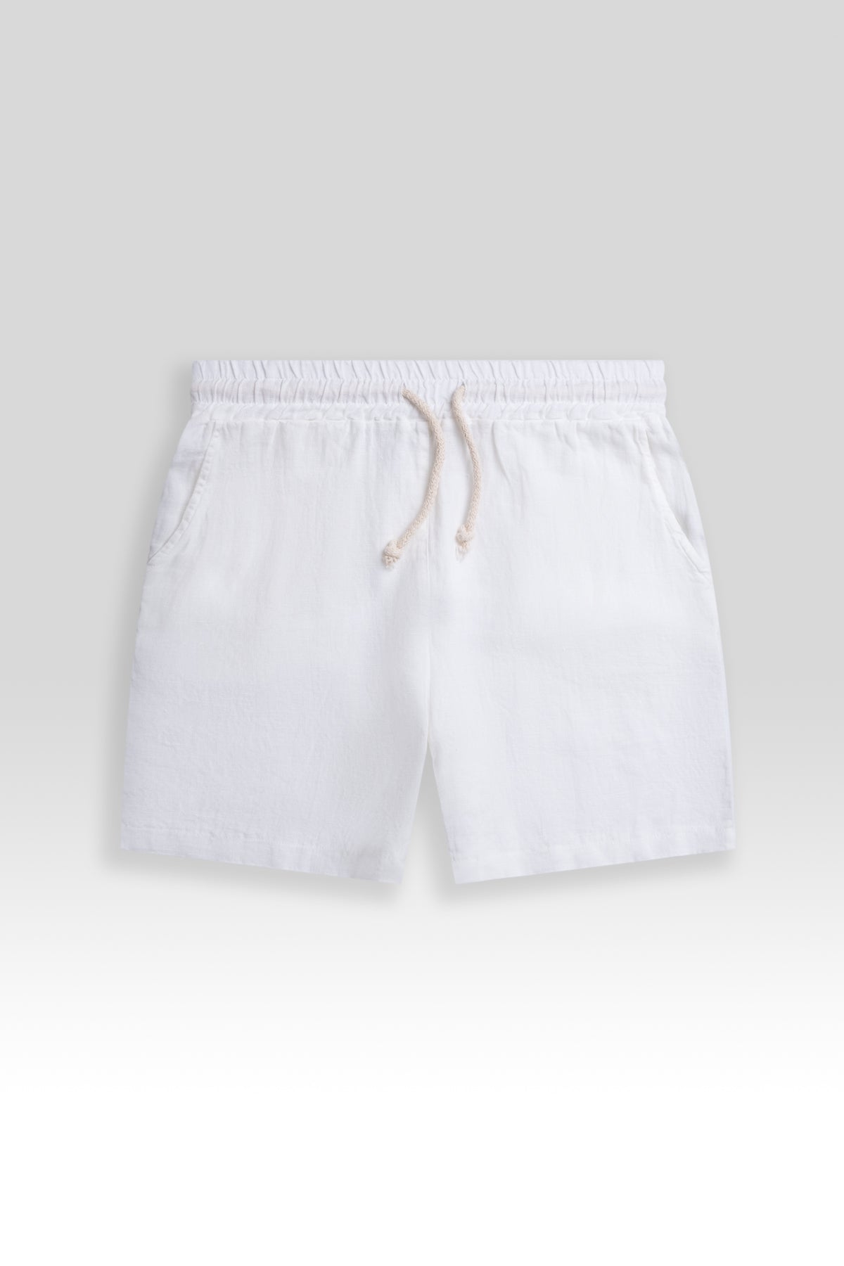 Short De Lino Premium Blanco - Polonio Uruguay