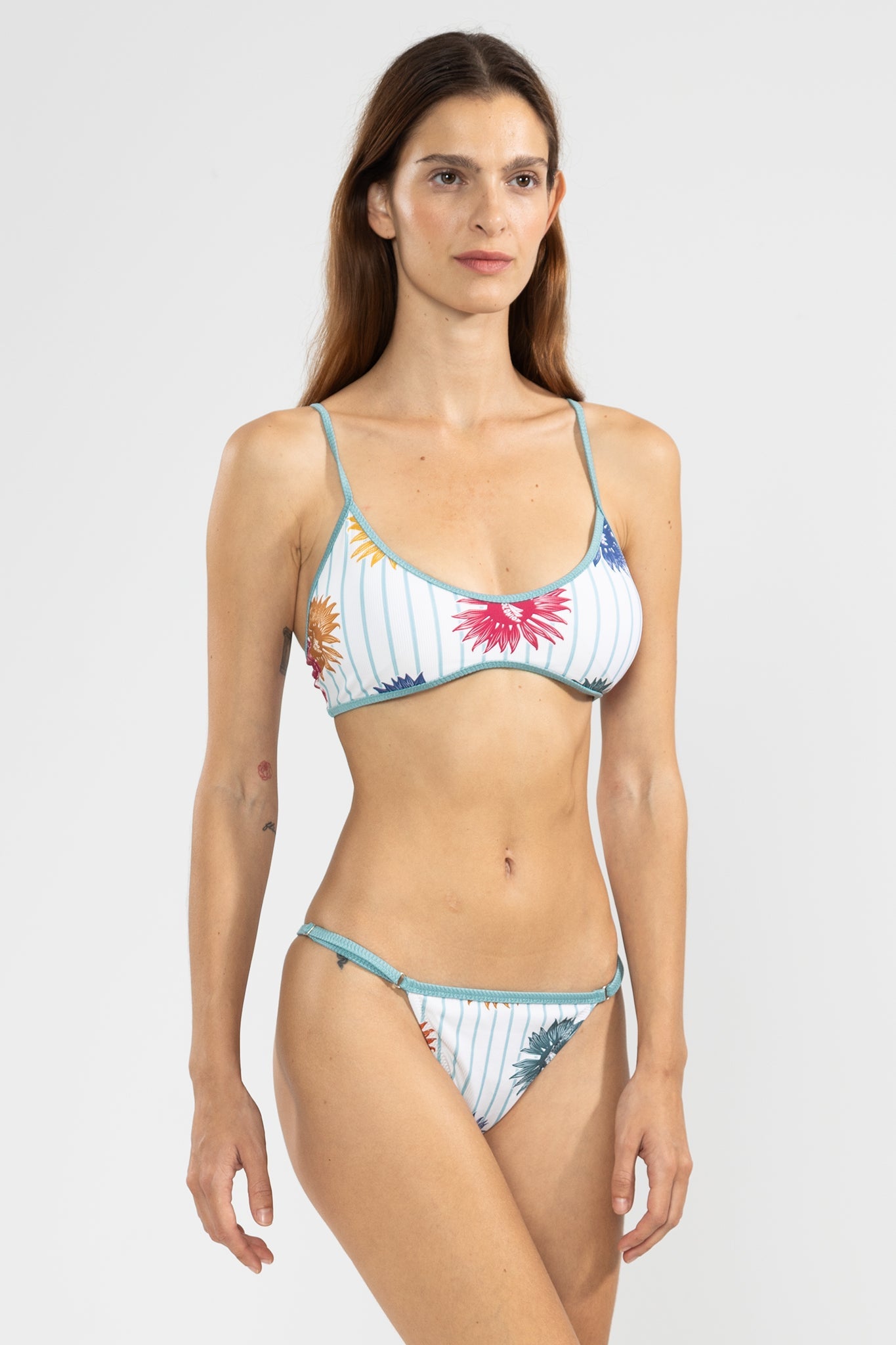 Top Bikini Marti Bloomline White - Polonio Uruguay