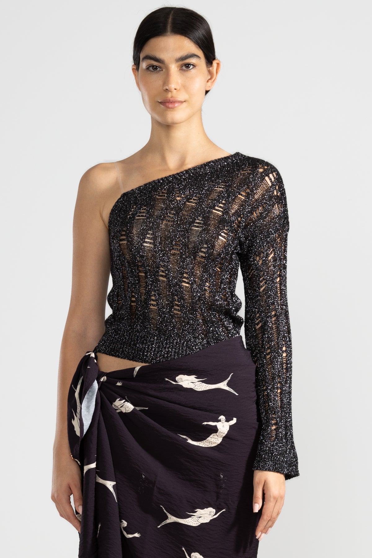 Top Tejido Lara Negro - Polonio Uruguay