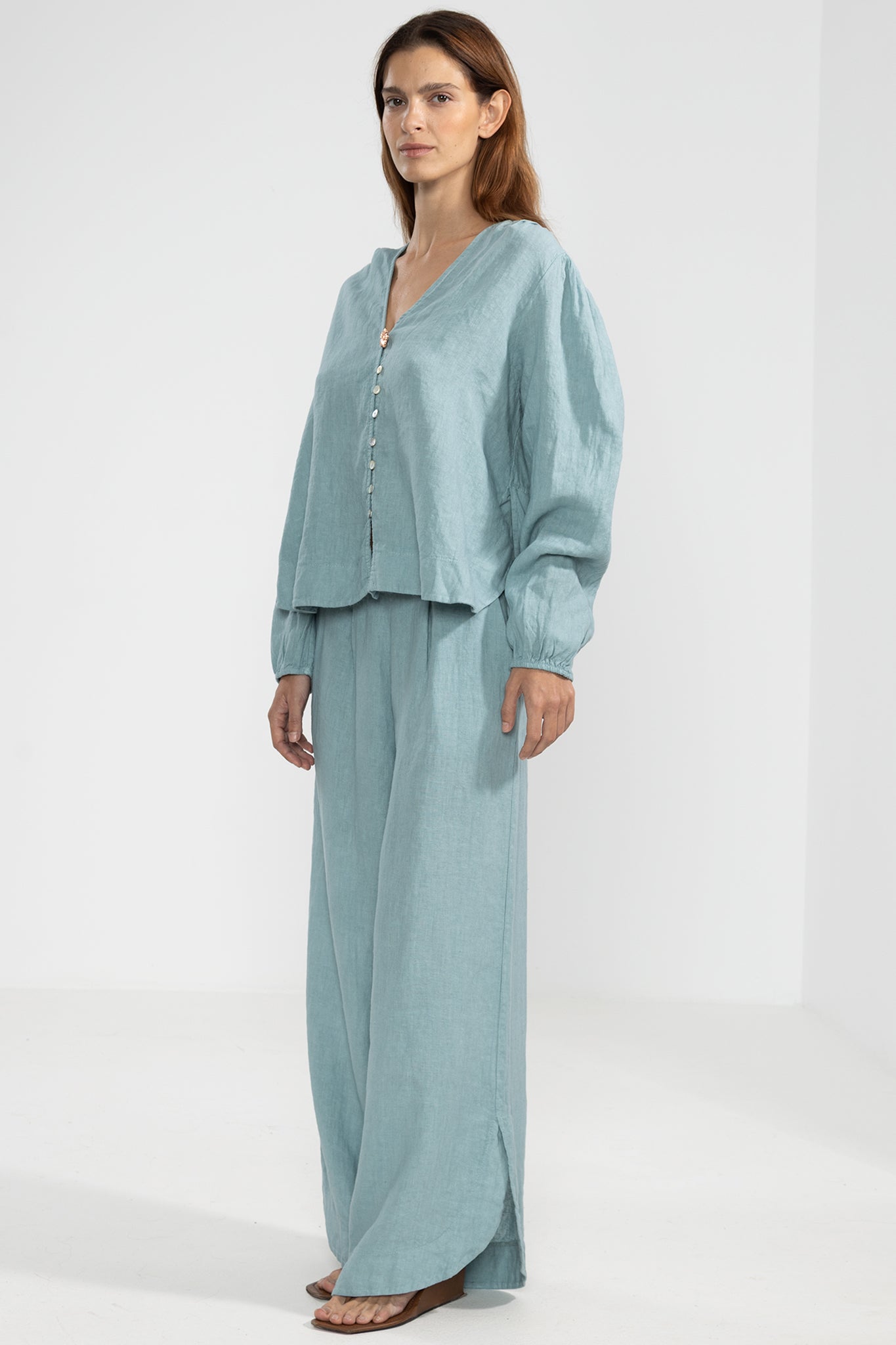 Vale Pants Aqua - Polonio Uruguay