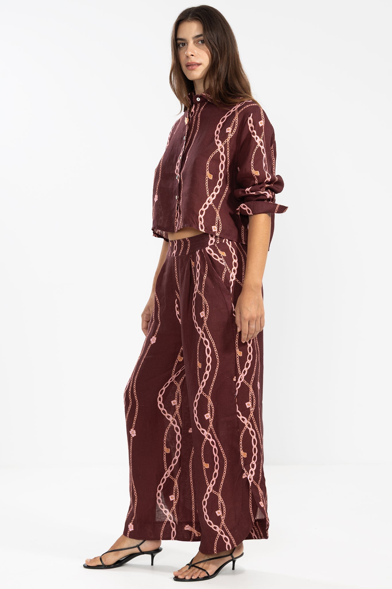 Vale Pants Chain Gang Merlot - Polonio Uruguay