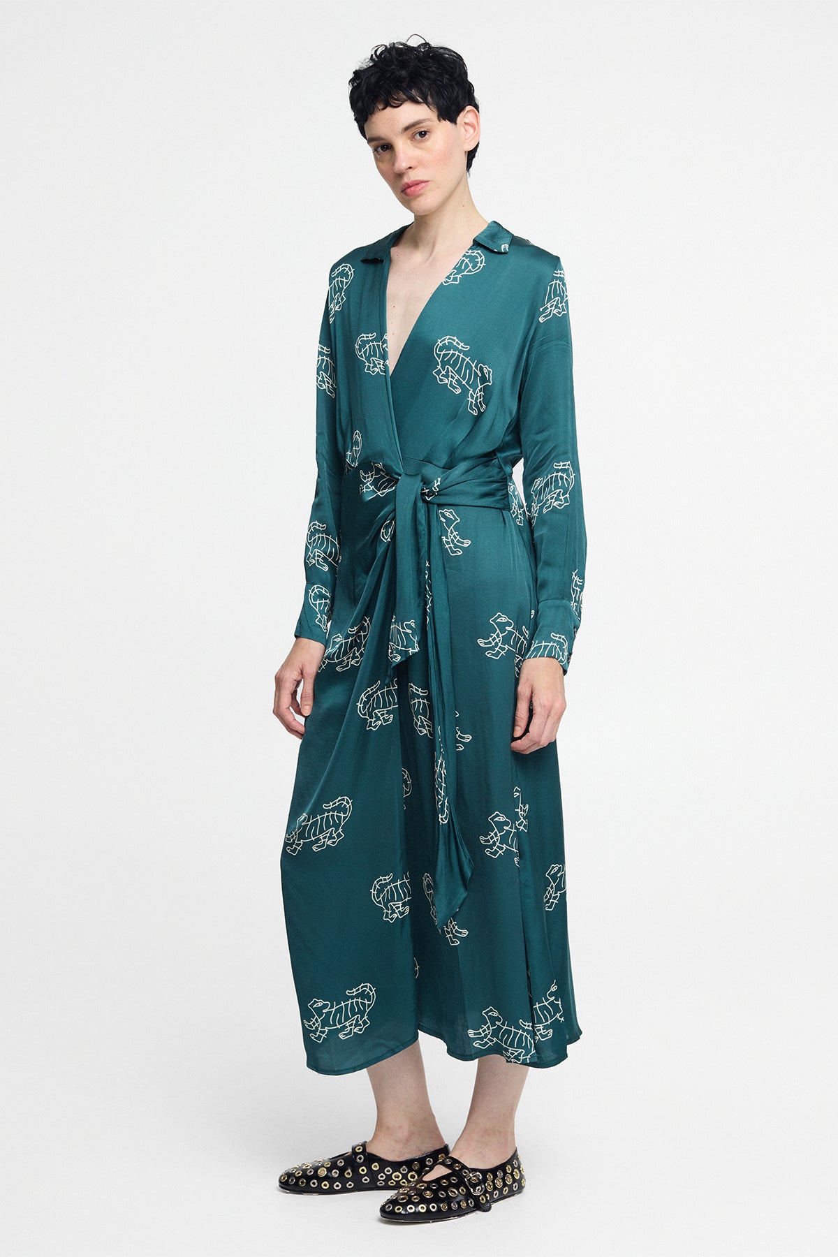 Vestido Ele Tigress Petrol - Polonio Uruguay