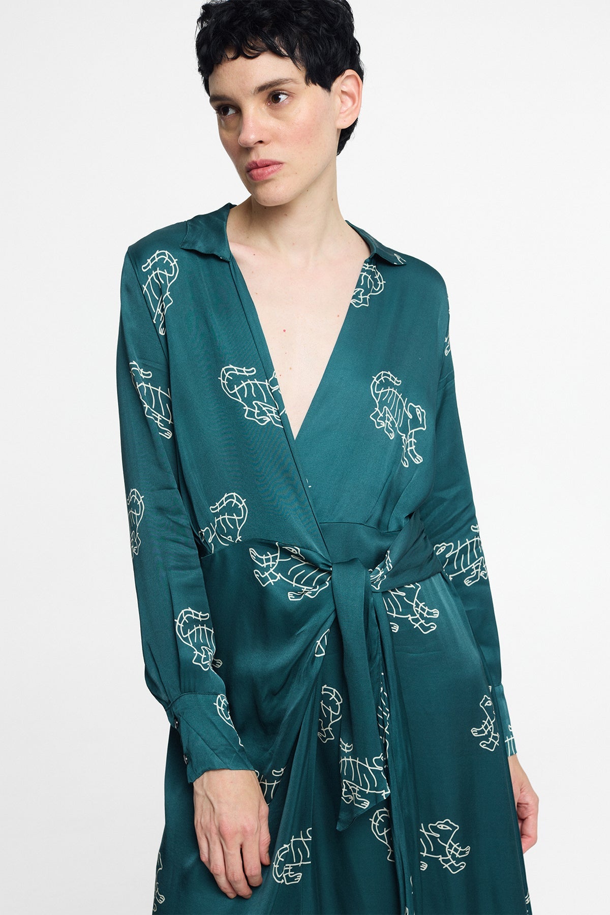 Vestido Ele Tigress Petrol - Polonio Uruguay