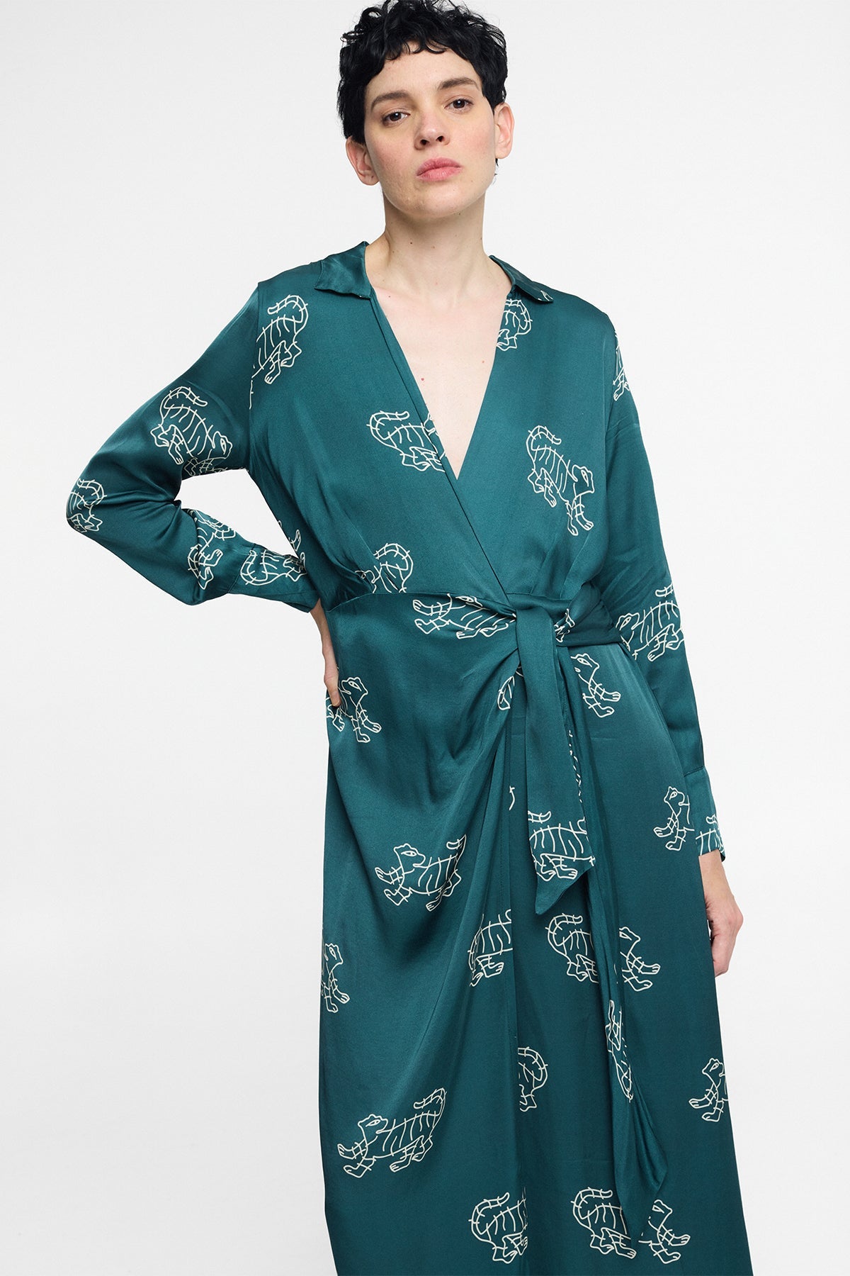 Vestido Ele Tigress Petrol - Polonio Uruguay