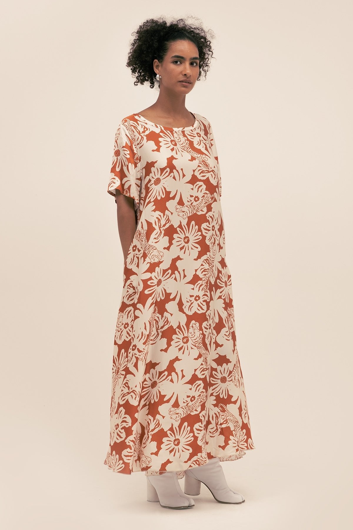 Vestido Fefe Jungle Clay - Polonio Uruguay