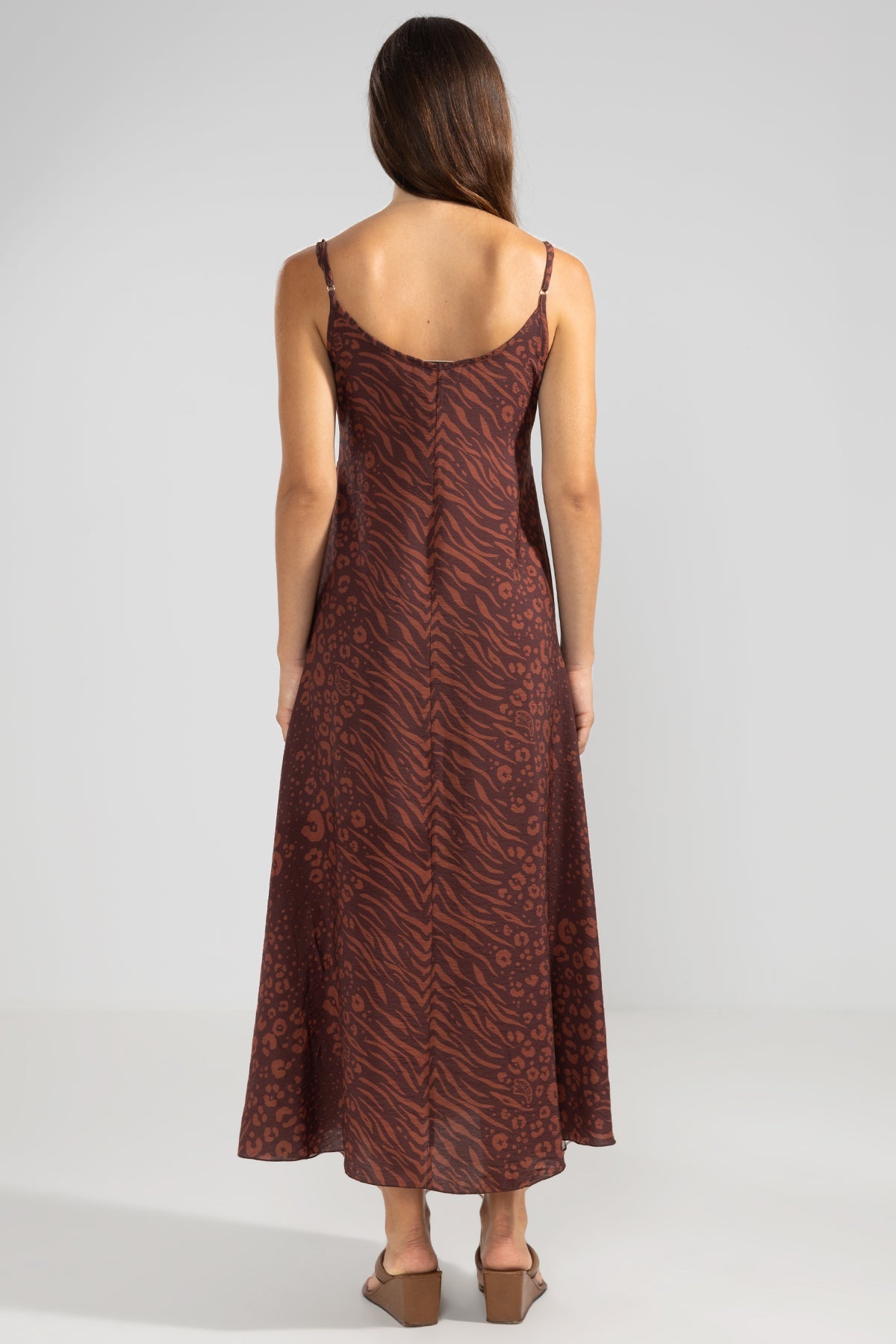 Vestido Flo Feline Chocolate - Polonio Uruguay