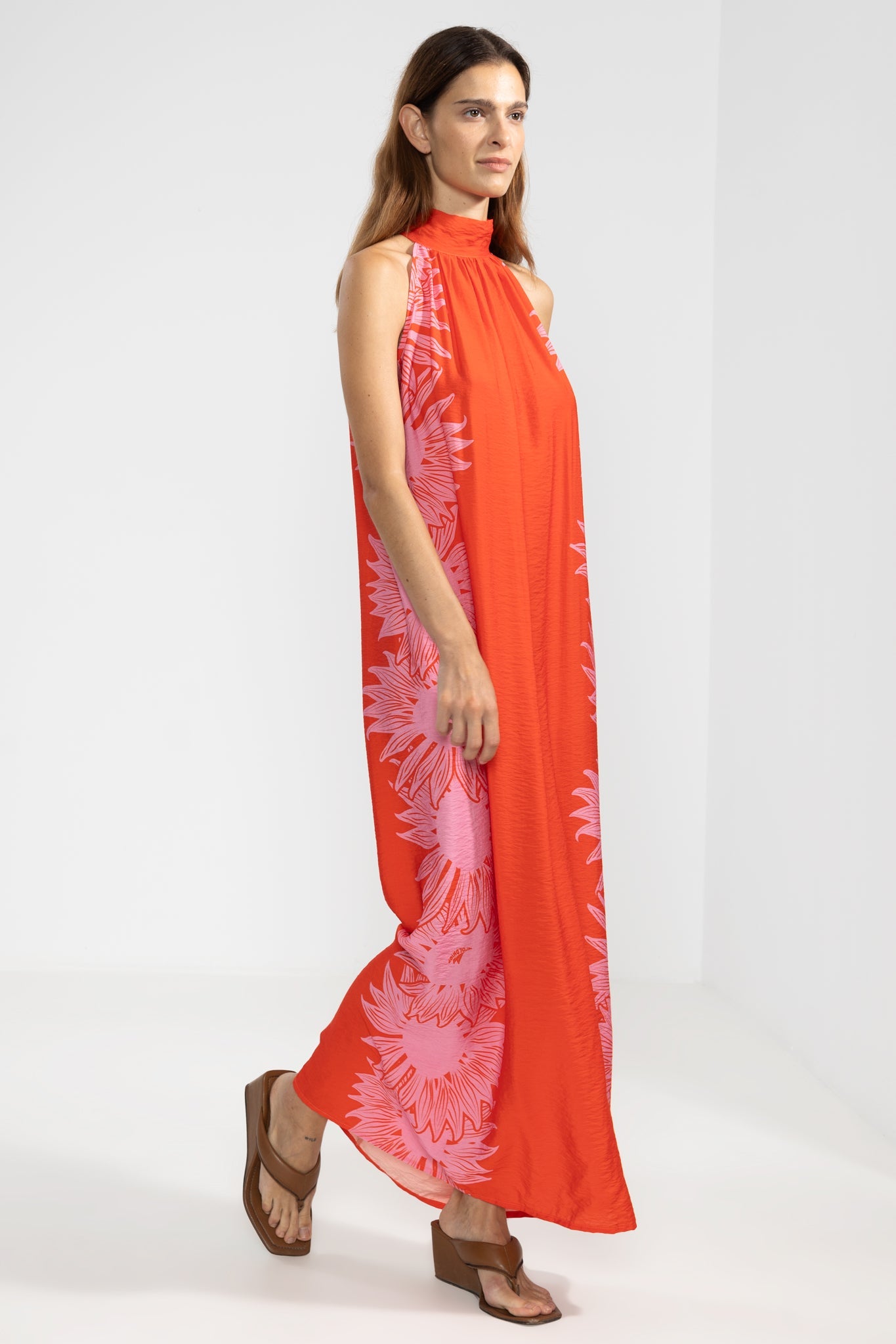 Vestido Halter Michu Bloom Red - Polonio Uruguay