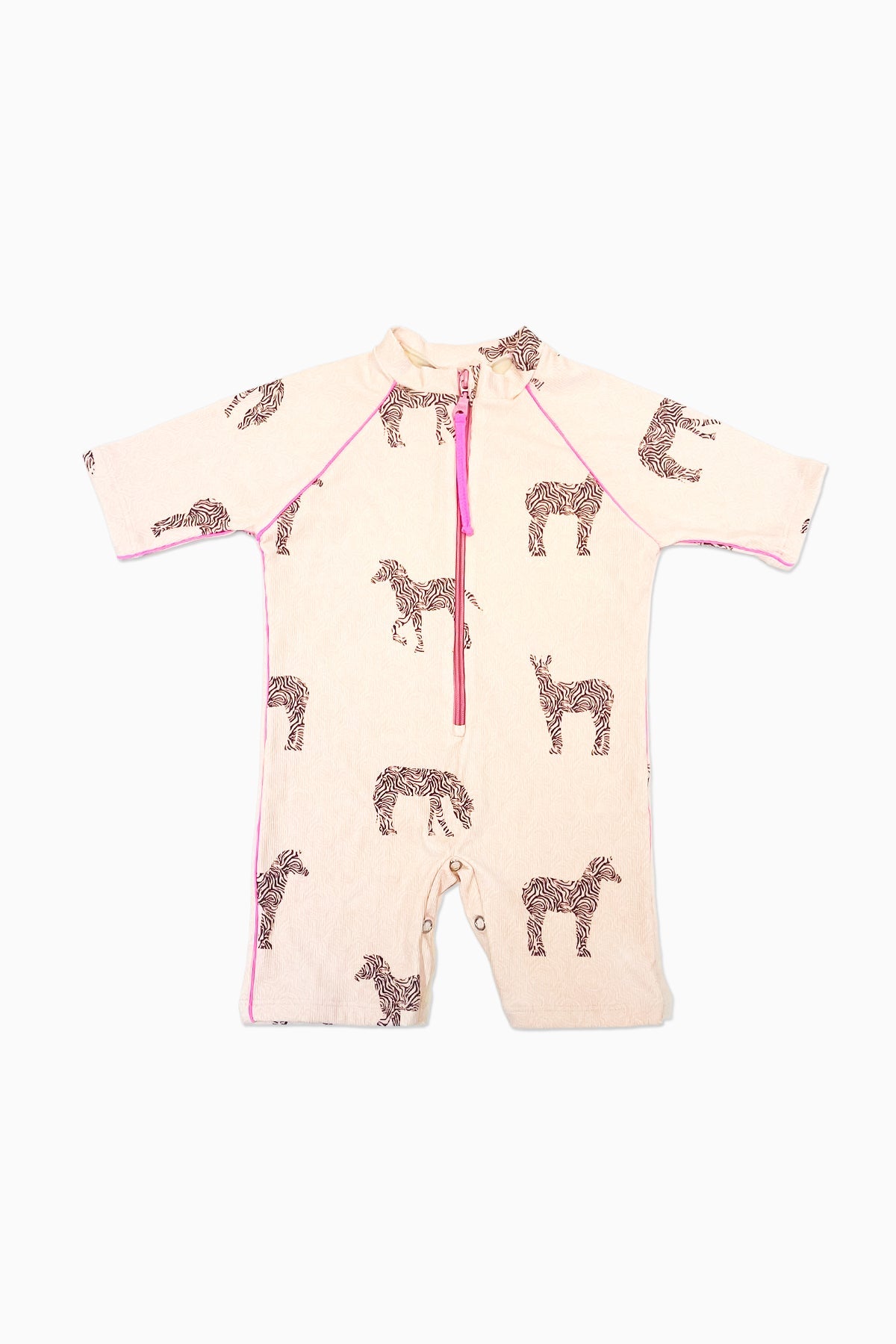 Zebra Pink Bebé Onesie - Polonio Uruguay