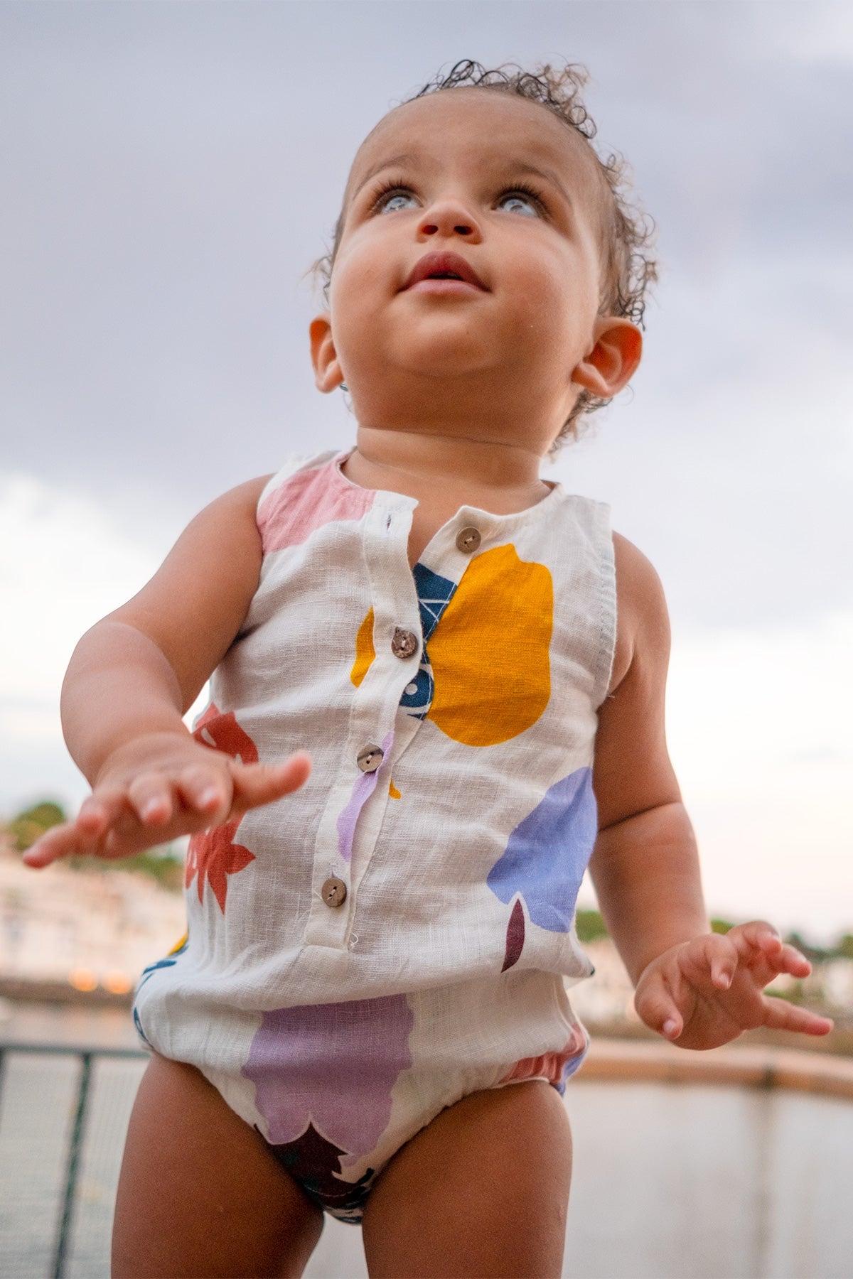 Fruit Salad Bebé Tank Onesie Lino - Polonio Uruguay