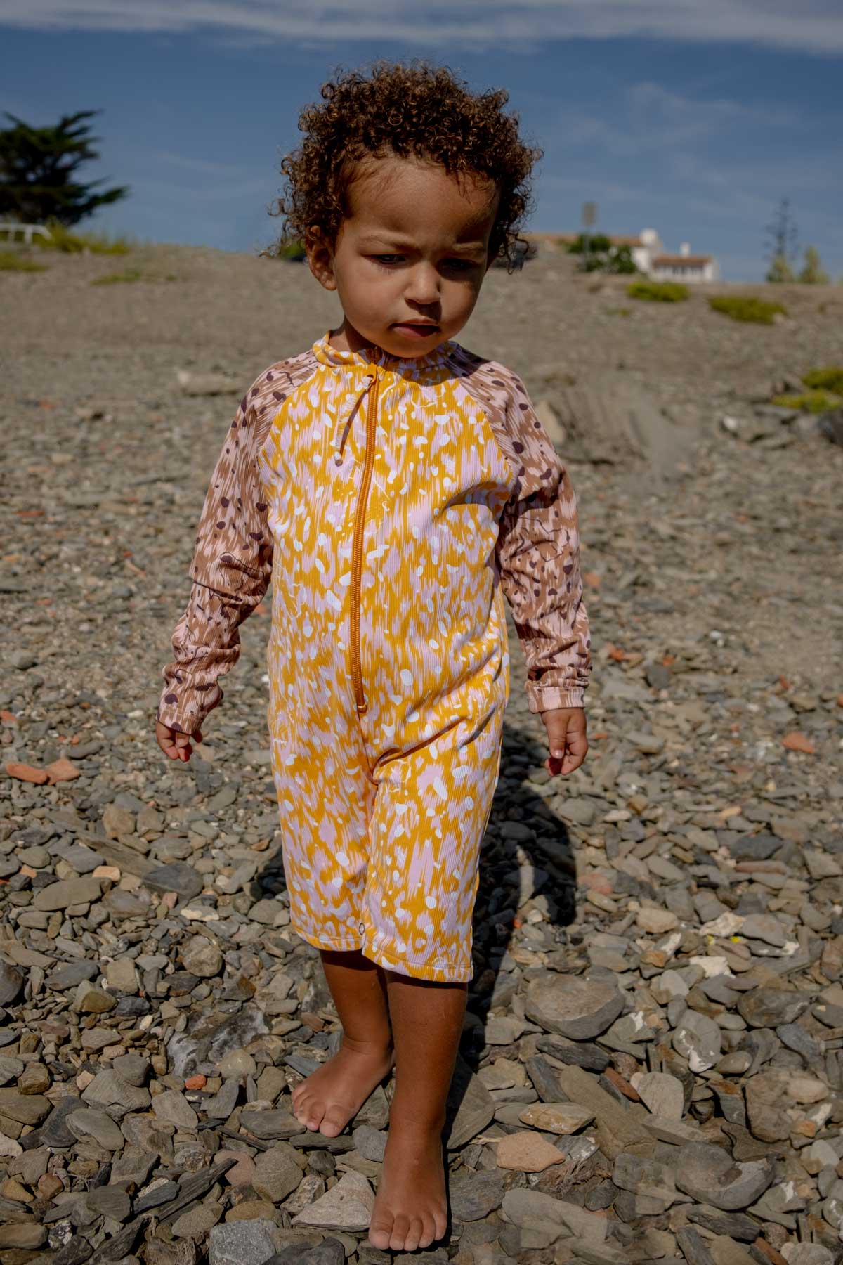 Cat Yellow Bebé Enterito Onesie - Polonio Uruguay